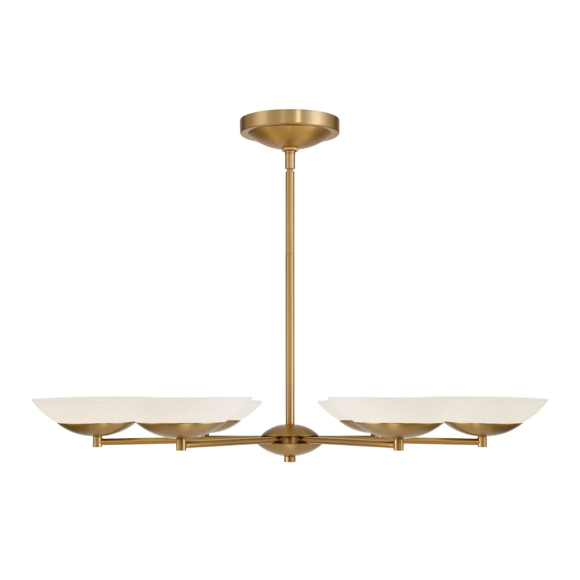 Solara 6-Light 36" LED Chandelier, Legacy Brass Finish - Bees Lighting