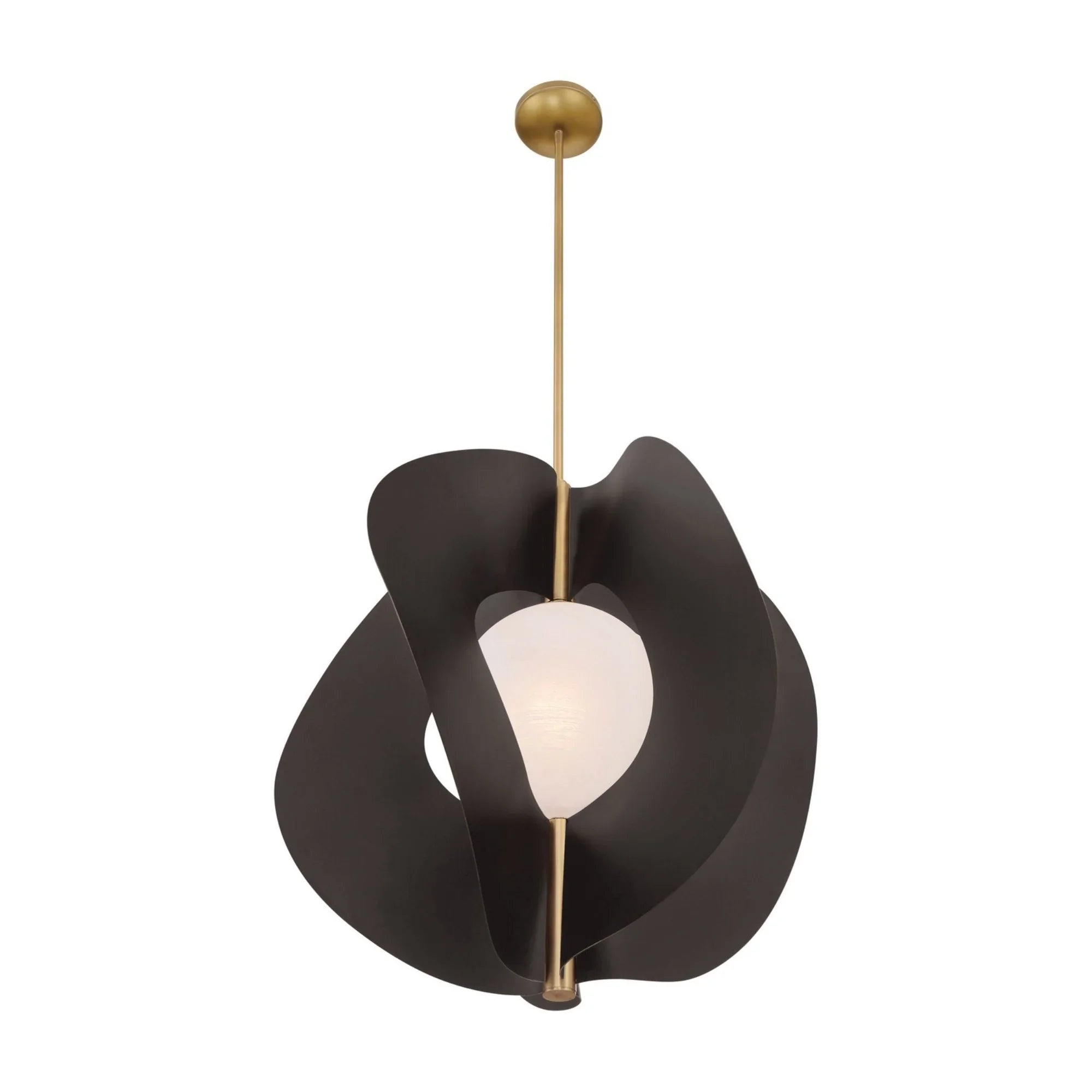 Gloria 25" Pendant, Legacy Brass & Dark Bronze Finish - Bees Lighting