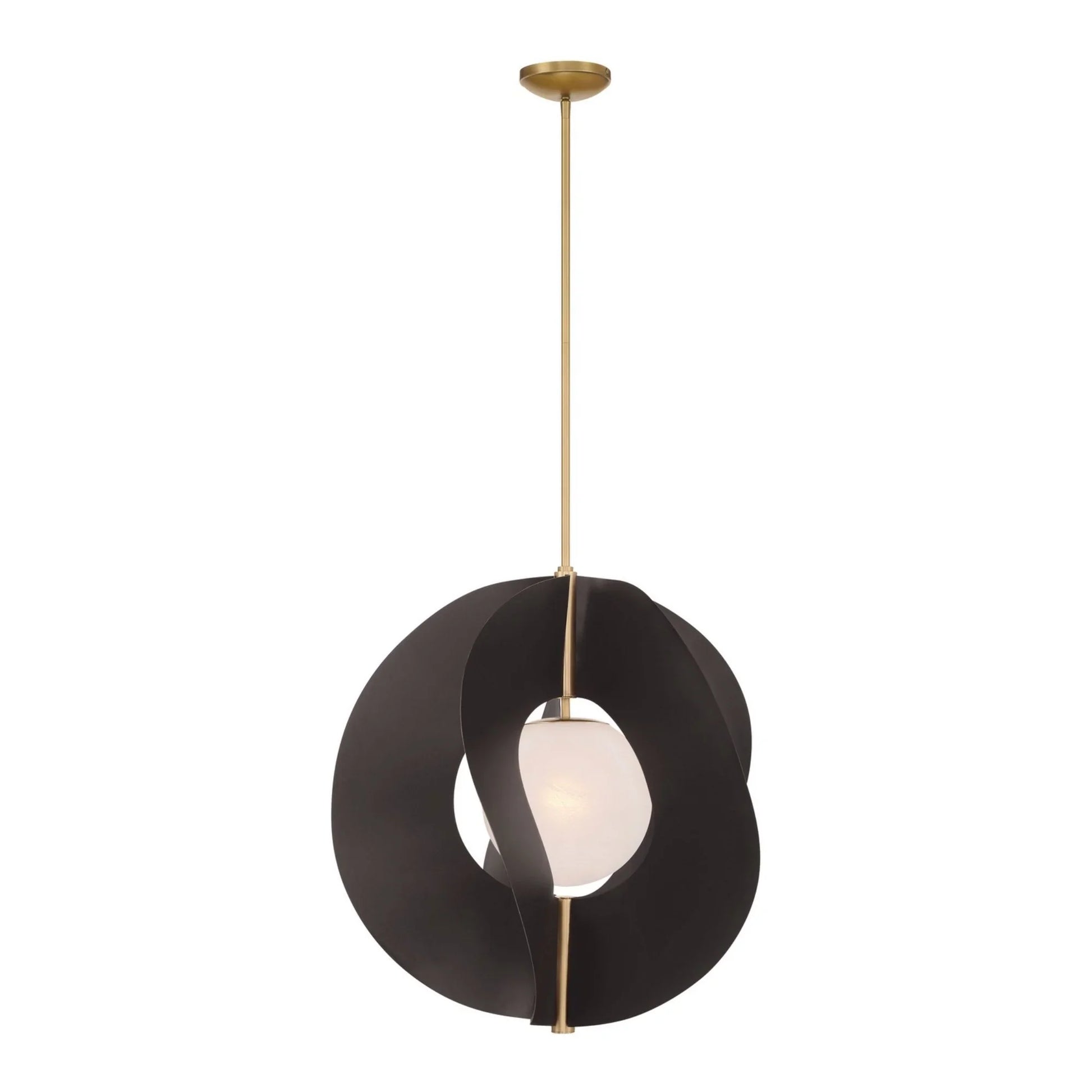Gloria 25" Pendant, Legacy Brass & Dark Bronze Finish - Bees Lighting