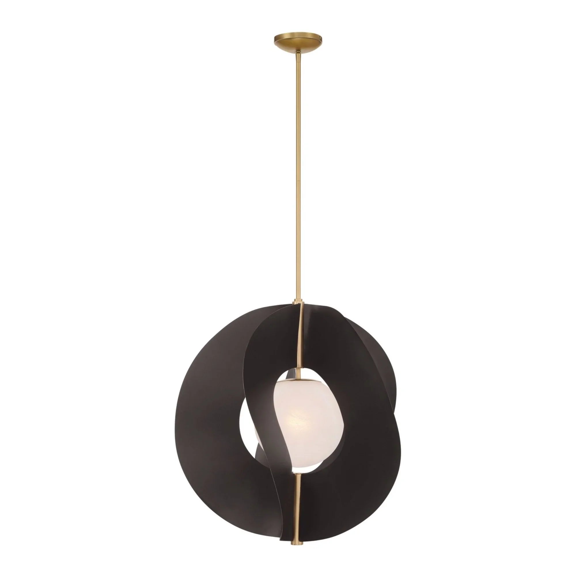 Gloria 25" Pendant, Legacy Brass & Dark Bronze Finish - Bees Lighting