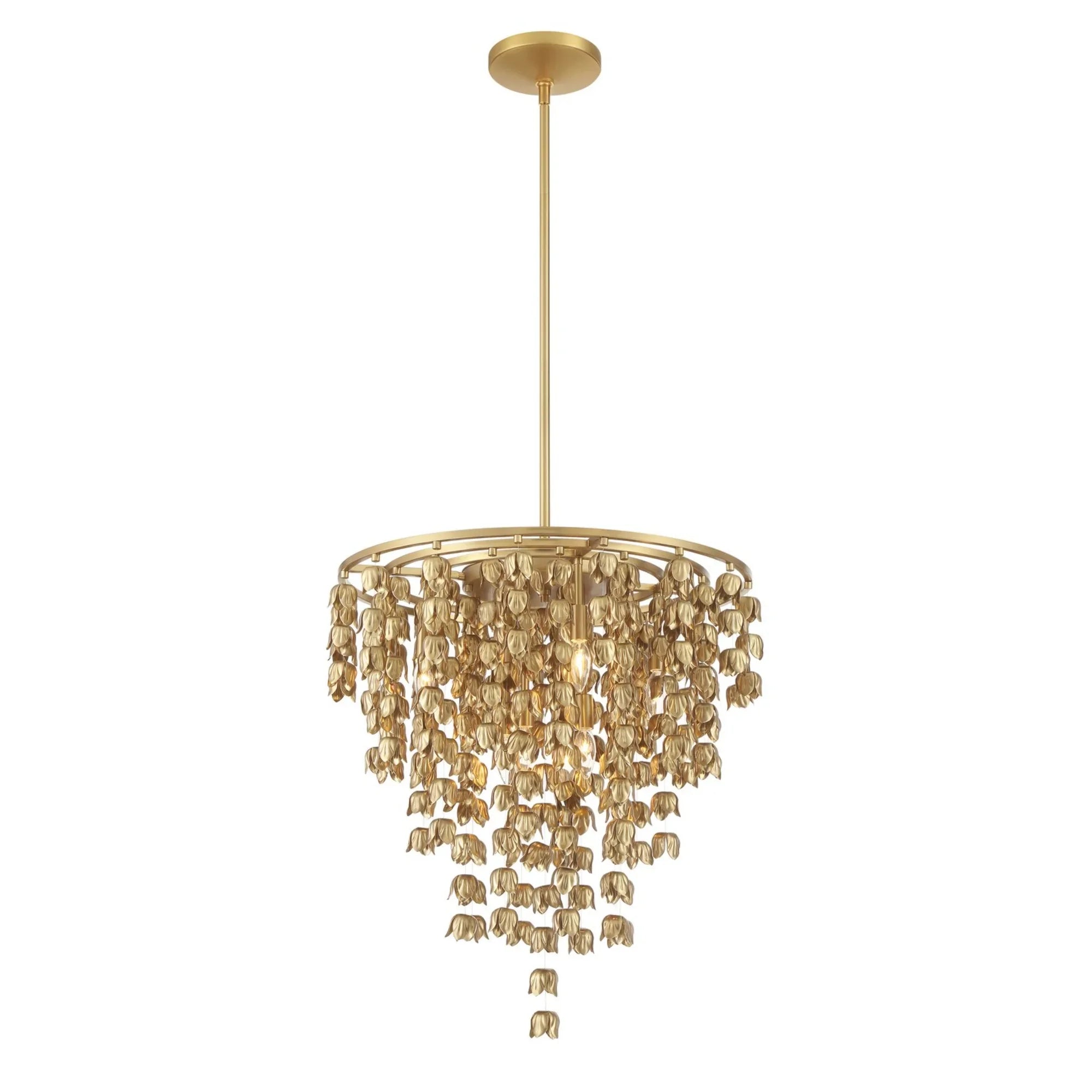 Ashgrove 26" 8-Light Pendant, Legacy Brass Finish - Bees Lighting