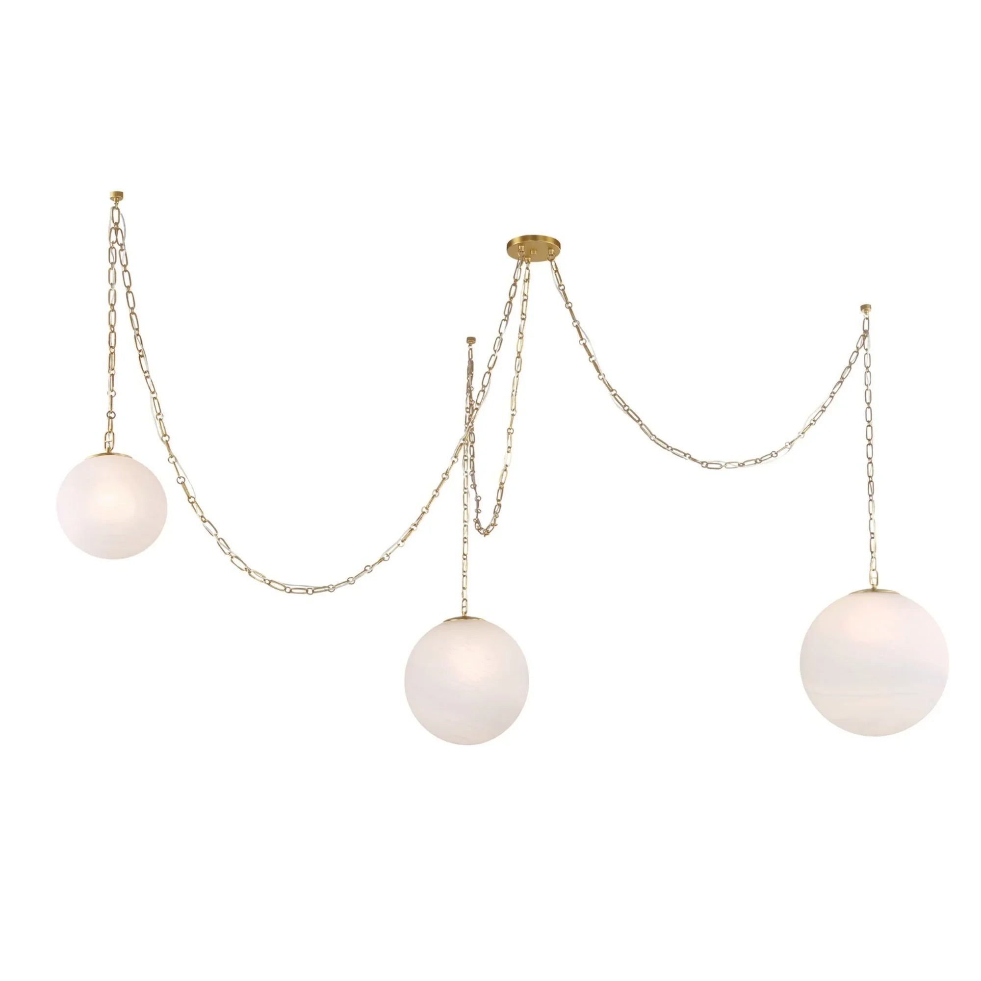 Marbelle 80" Pendant, Legacy Brass Finish - Bees Lighting