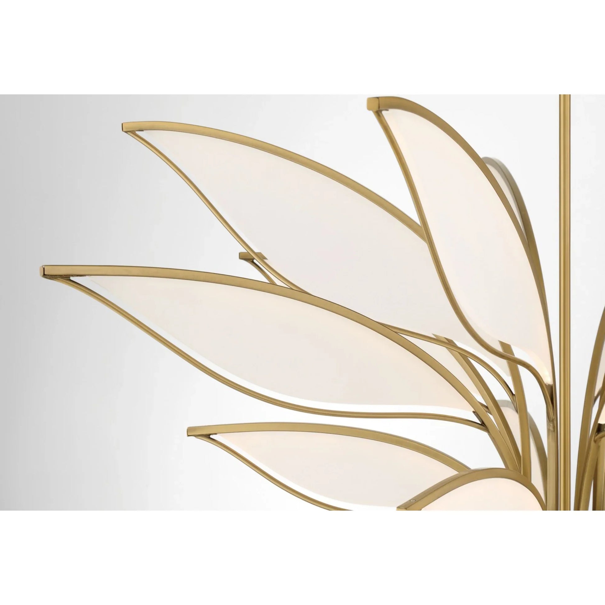 Papilio 46" LED Chandelier, Legacy Brass Finish - Bees Lighting