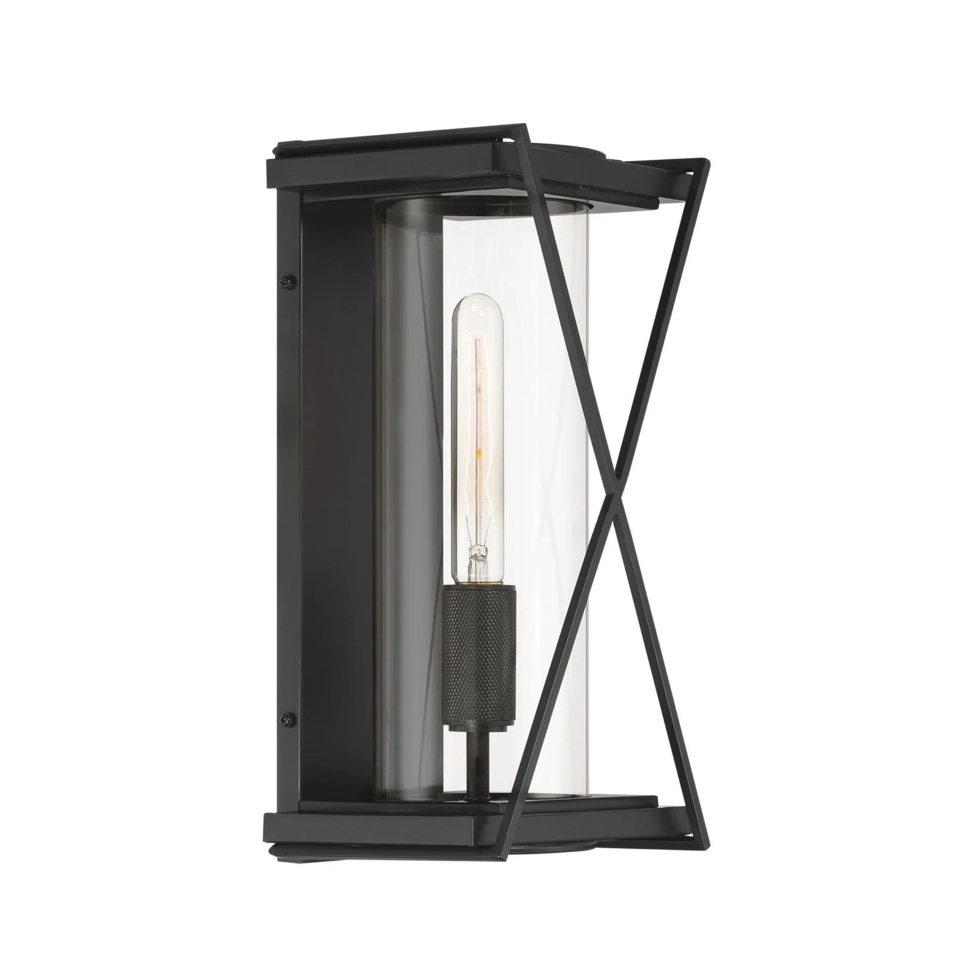 Rockhill 16" Outdoor Wall Sconce, Dark Matte Black Finish - Bees Lighting