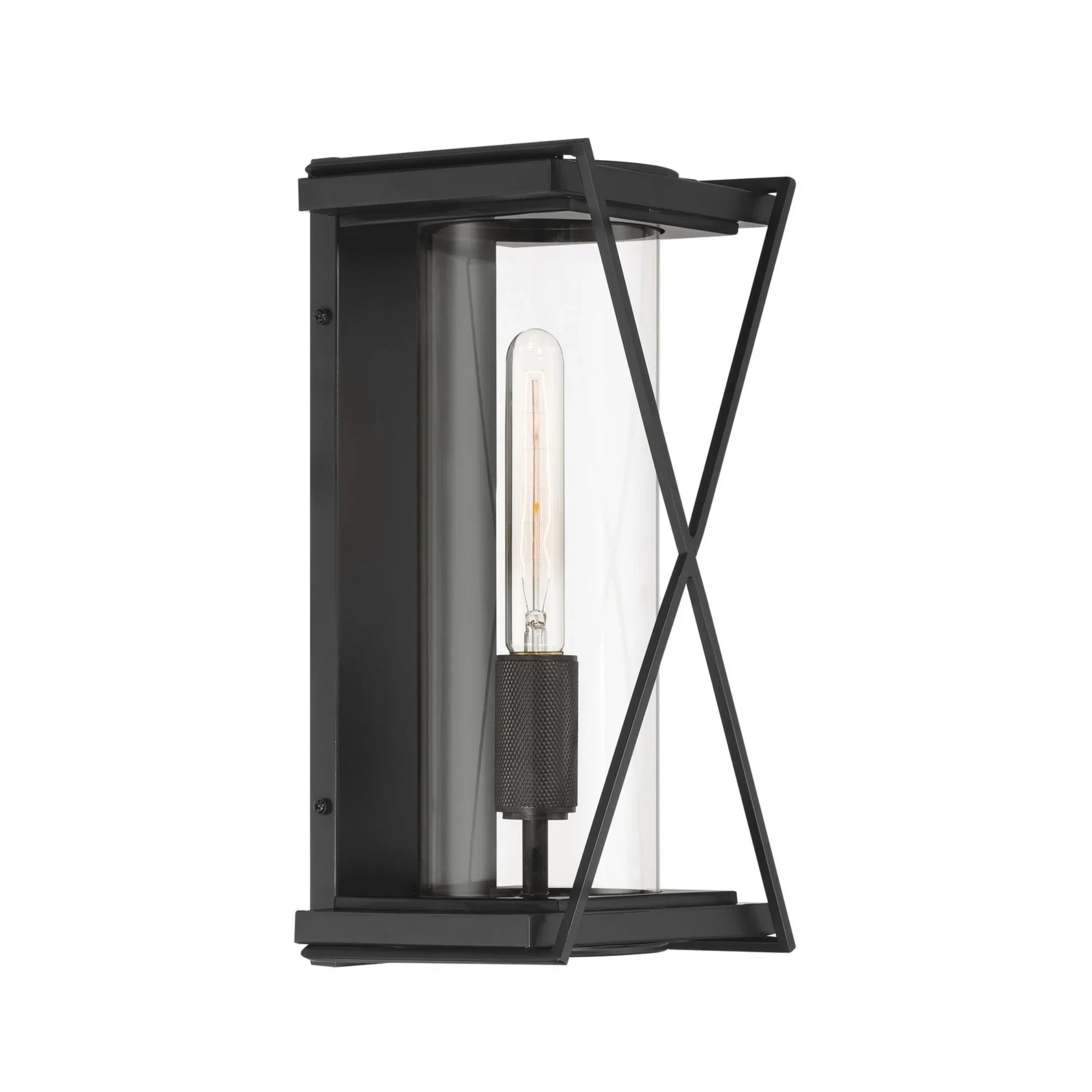 Rockhill 16" Outdoor Wall Sconce, Dark Matte Black Finish - Bees Lighting