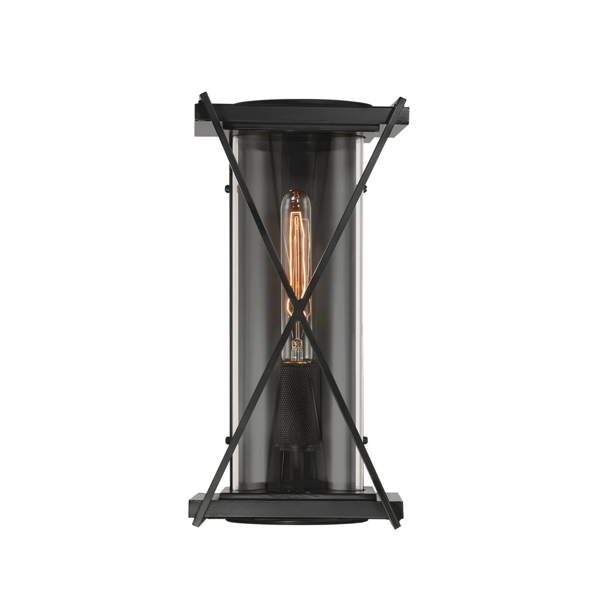 Rockhill 16" Outdoor Wall Sconce, Dark Matte Black Finish - Bees Lighting