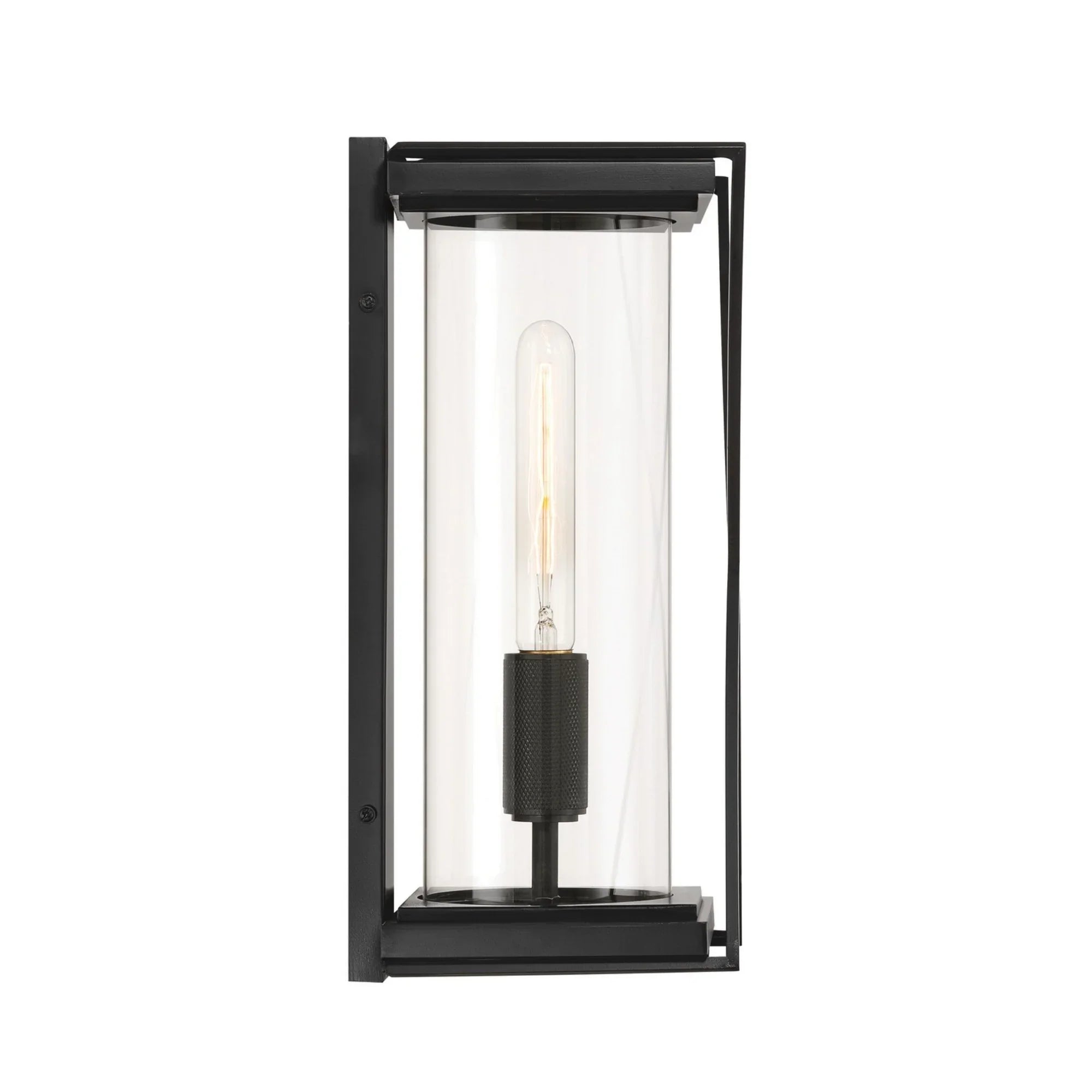 Rockhill 16" Outdoor Wall Sconce, Dark Matte Black Finish - Bees Lighting