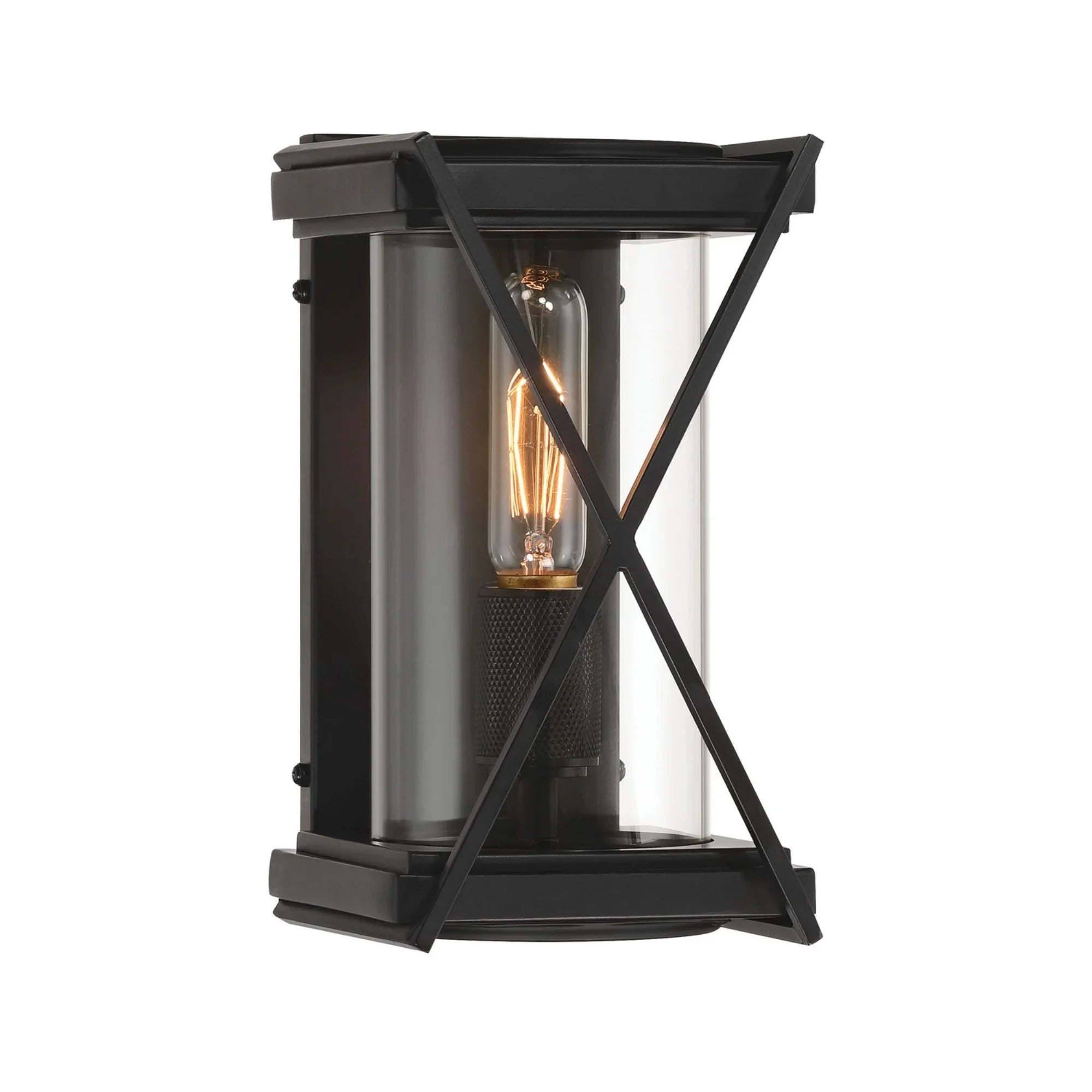 Rockhill 11" Outdoor Wall Sconce, Dark Matte Black Finish - Bees Lighting
