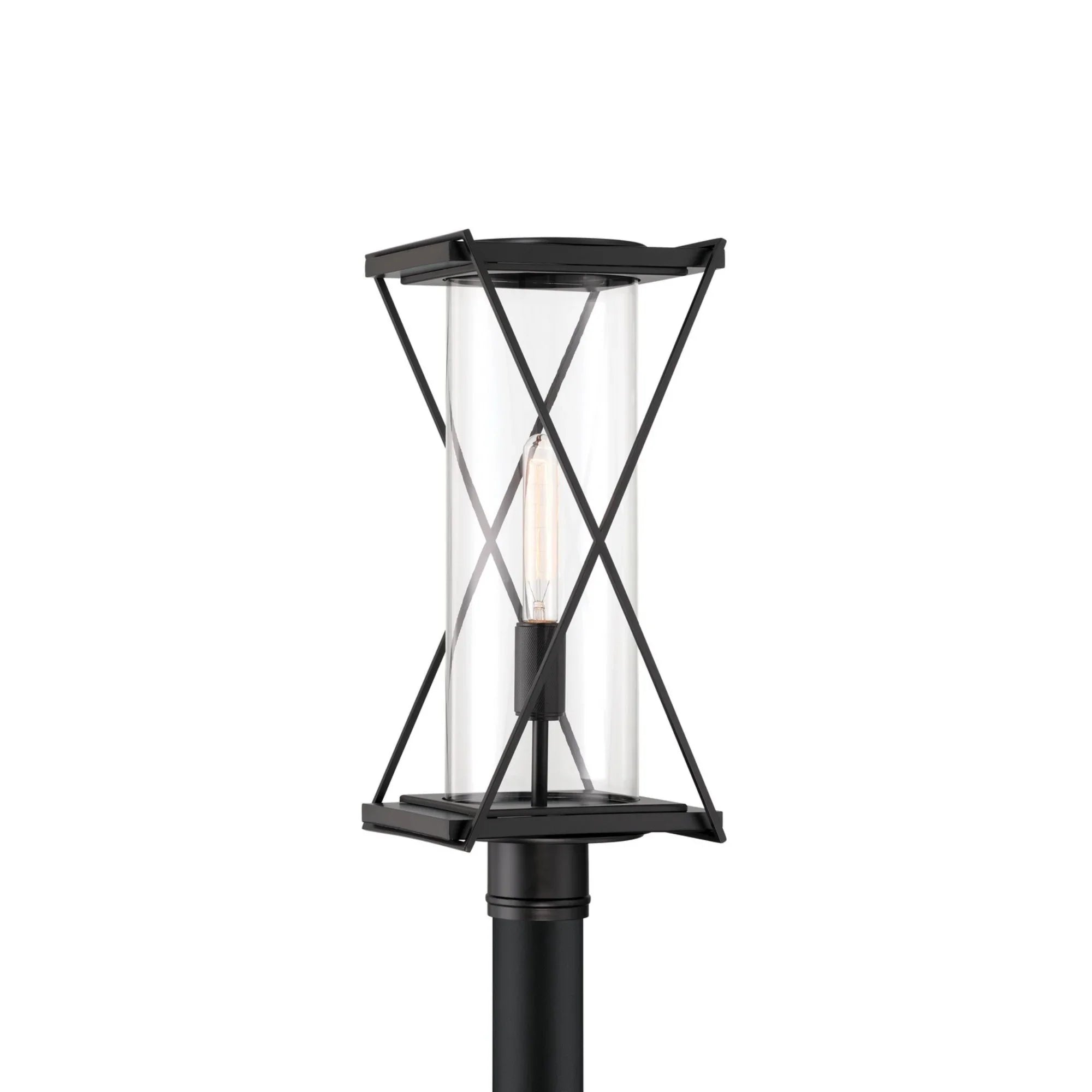 Rockhill 22" Outdoor Post Mount, Dark Matte Black Finish - Bees Lighting
