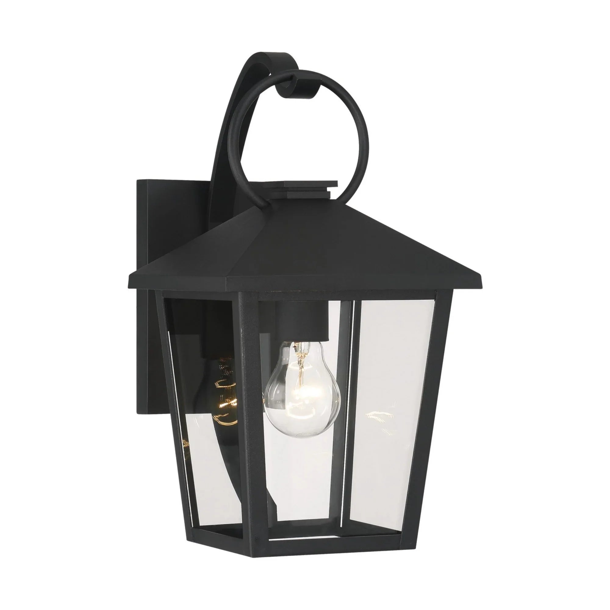 Parkside 15" Outdoor Wall Sconce, Sand Coal Finish - Bees Lighting