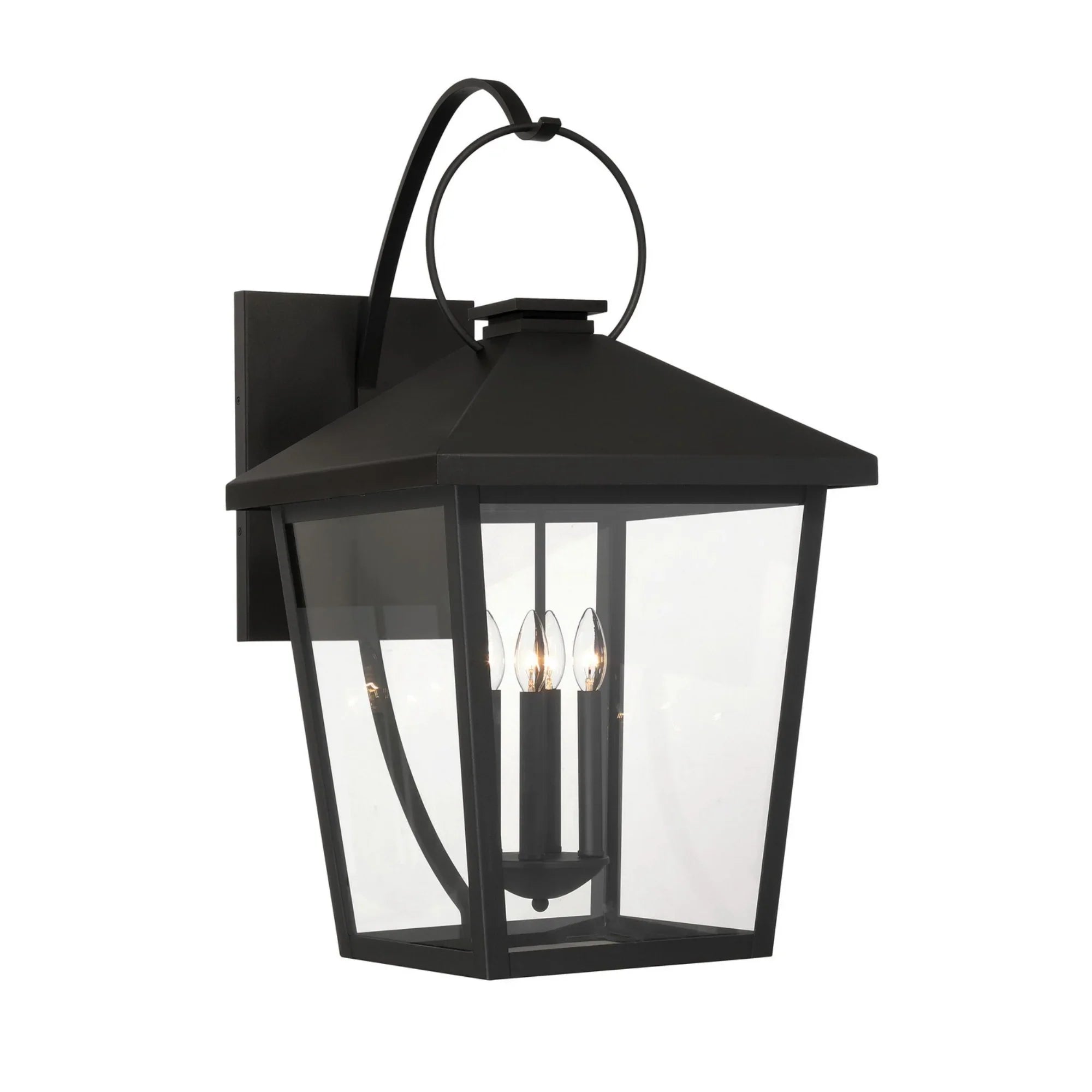 Parkside 32" 4-Light Outdoor Wall Sconce, Sand Coal Finish - Bees Lighting