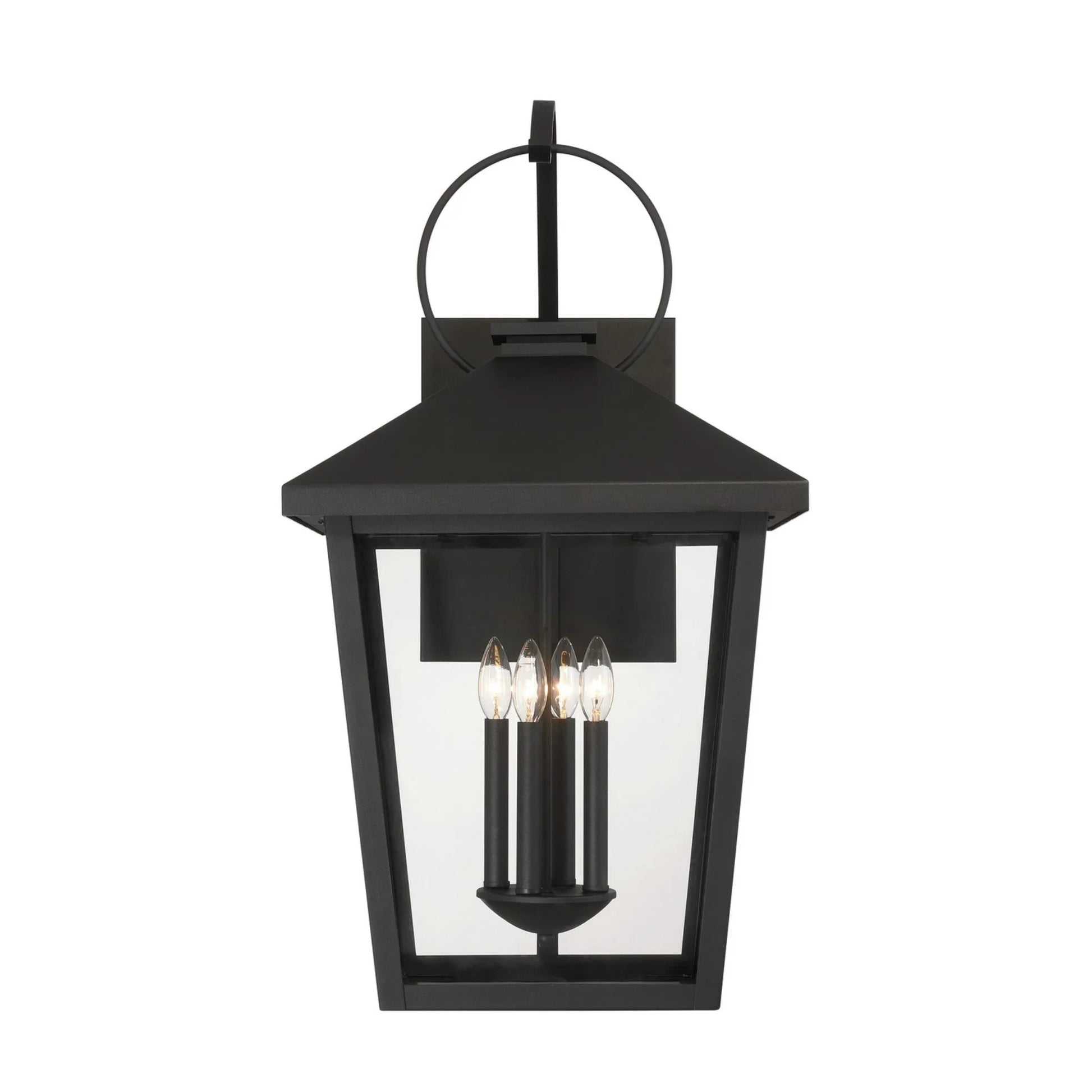 Parkside 32" 4-Light Outdoor Wall Sconce, Sand Coal Finish - Bees Lighting