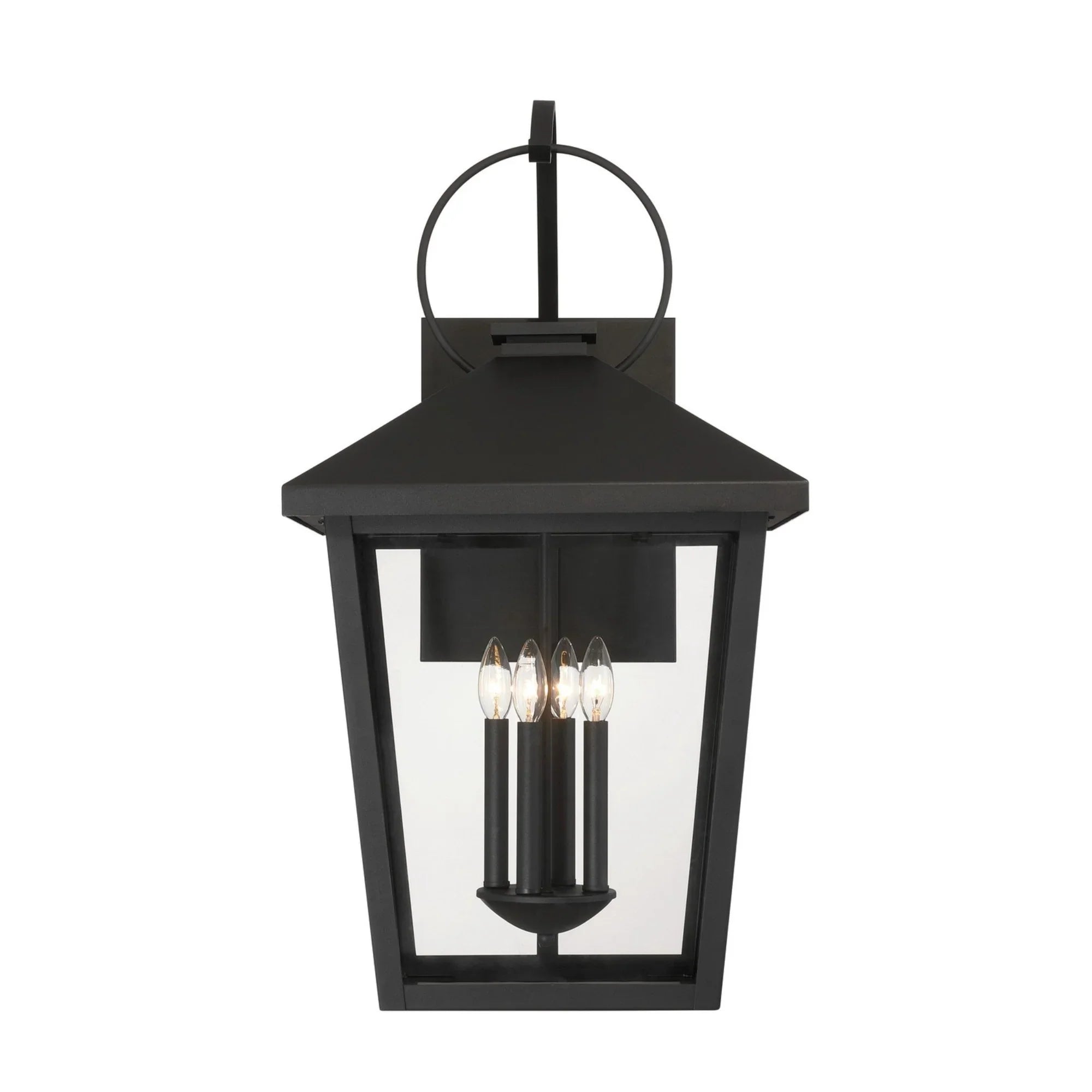 Parkside 32" 4-Light Outdoor Wall Sconce, Sand Coal Finish - Bees Lighting