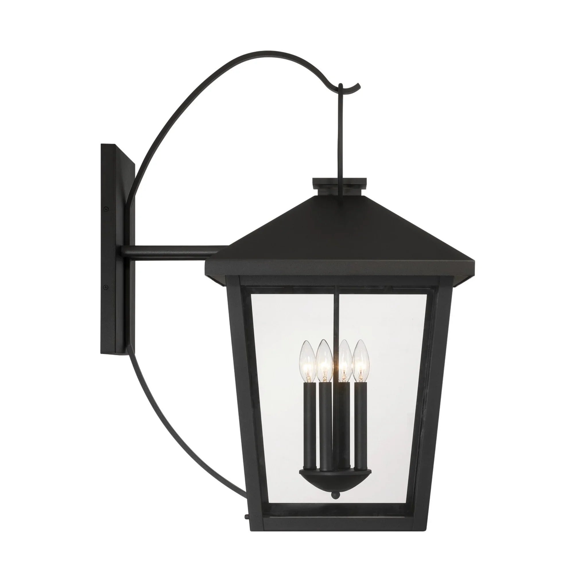 Parkside 32" 4-Light Outdoor Wall Sconce, Sand Coal Finish - Bees Lighting