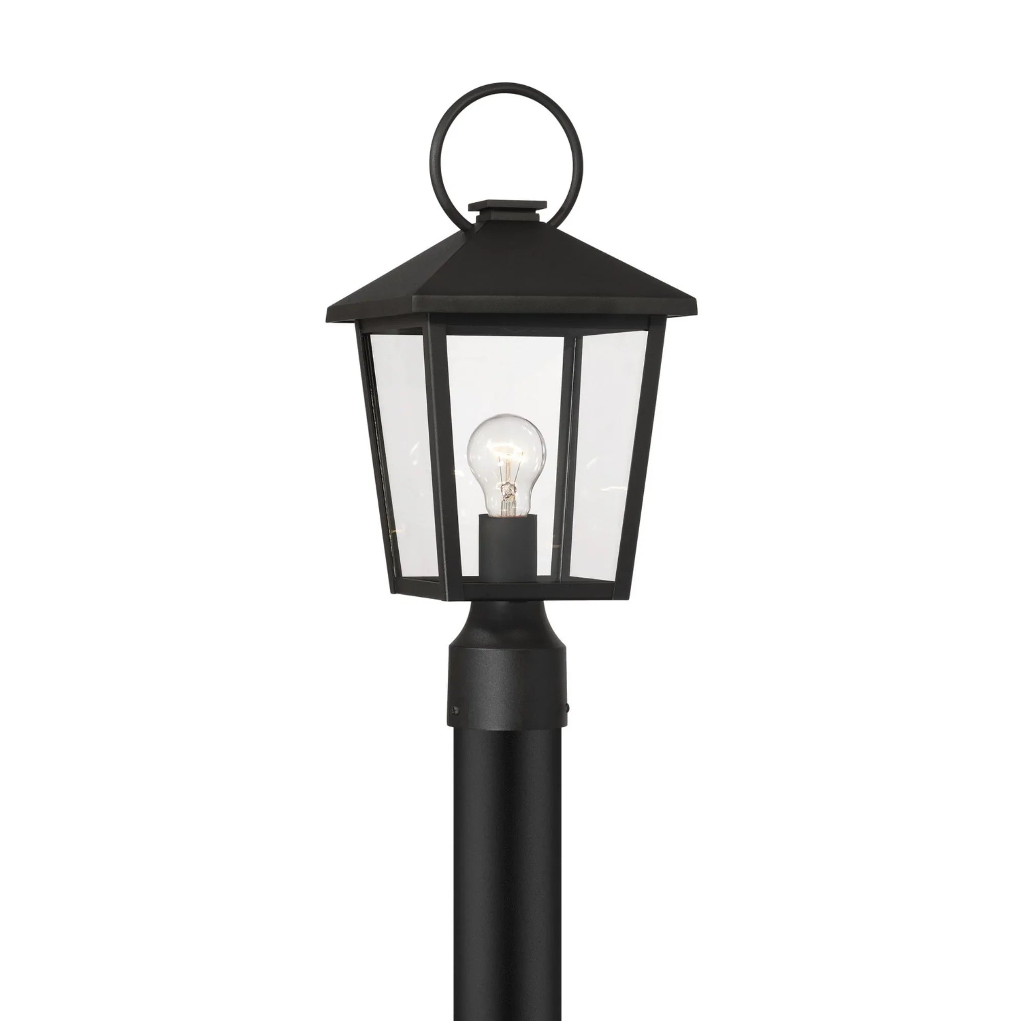 Parkside 17" Outdoor Post Mount, Sand Coal Finish - Bees Lighting