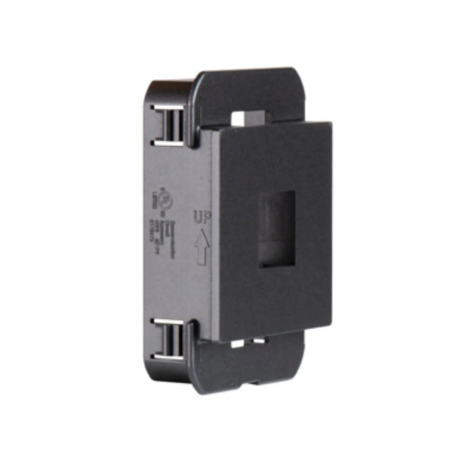 adorne 1-Port Keystone Wall Frame, Graphite - Bees Lighting