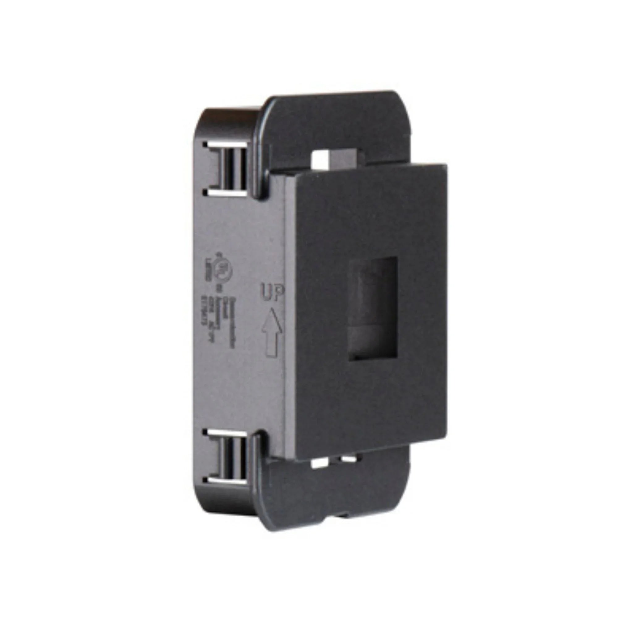 adorne 1-Port Keystone Wall Frame, Graphite - Bees Lighting