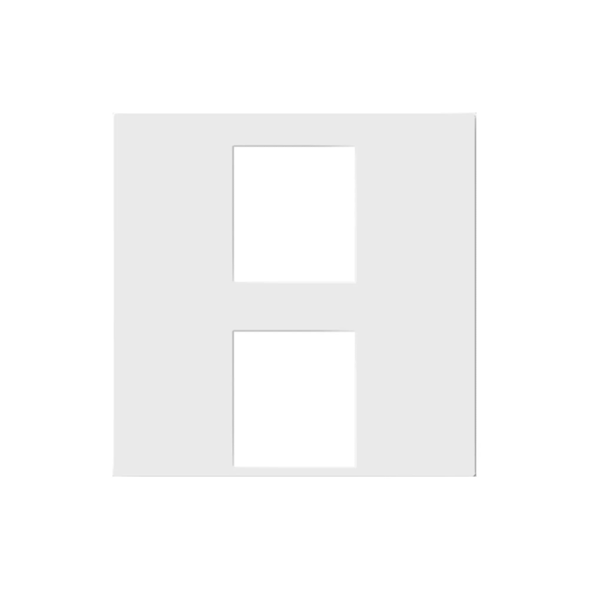 adorne 2-Port Keystone Wall Frame, White - Bees Lighting