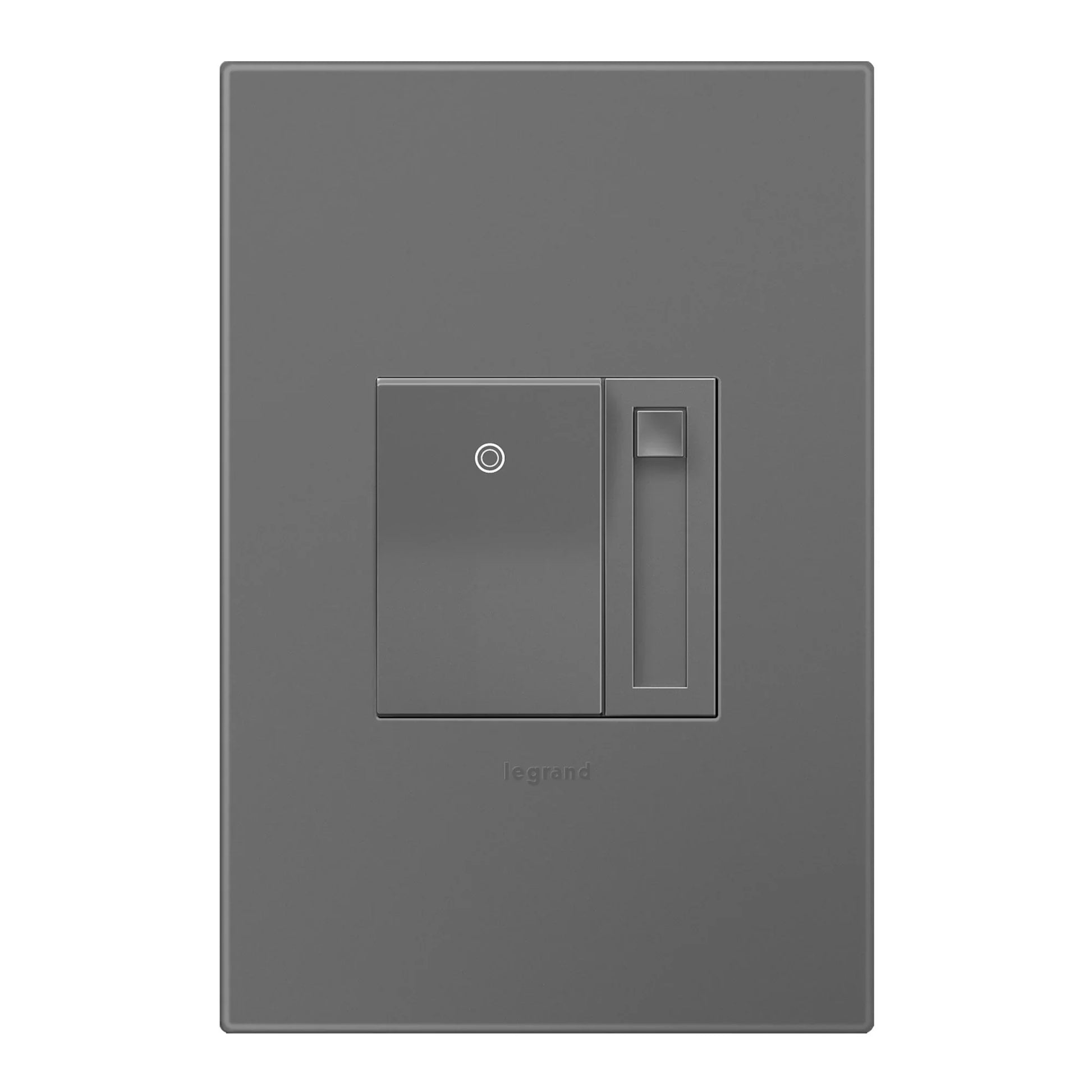 Adorne 0-10V Fluorescent/LED Paddle Dimmer, Single Pole/3-Way, Magnesium - Bees Lighting