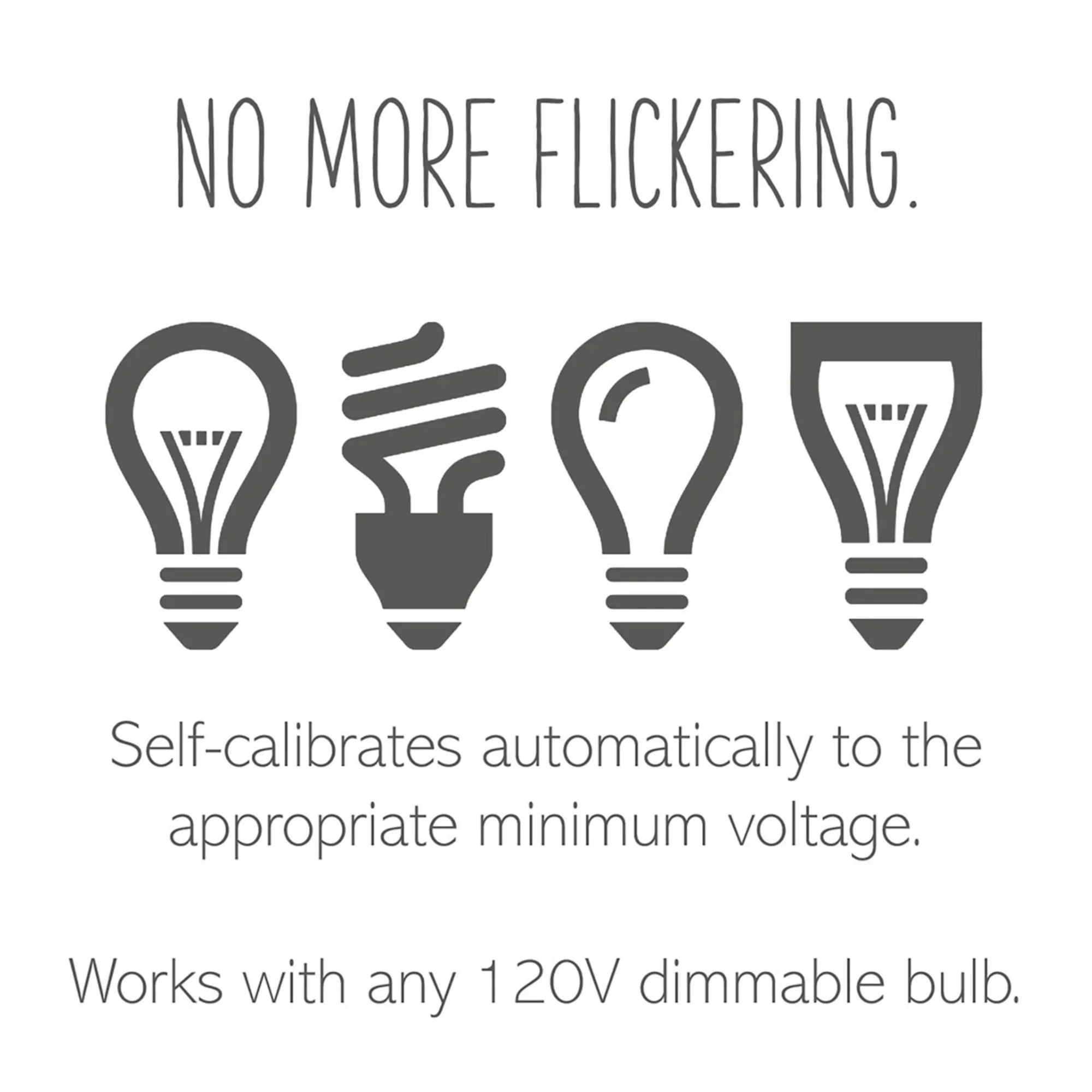 Adorne 0-10V Fluorescent/LED Paddle Dimmer, Single Pole/3-Way, Magnesium - Bees Lighting