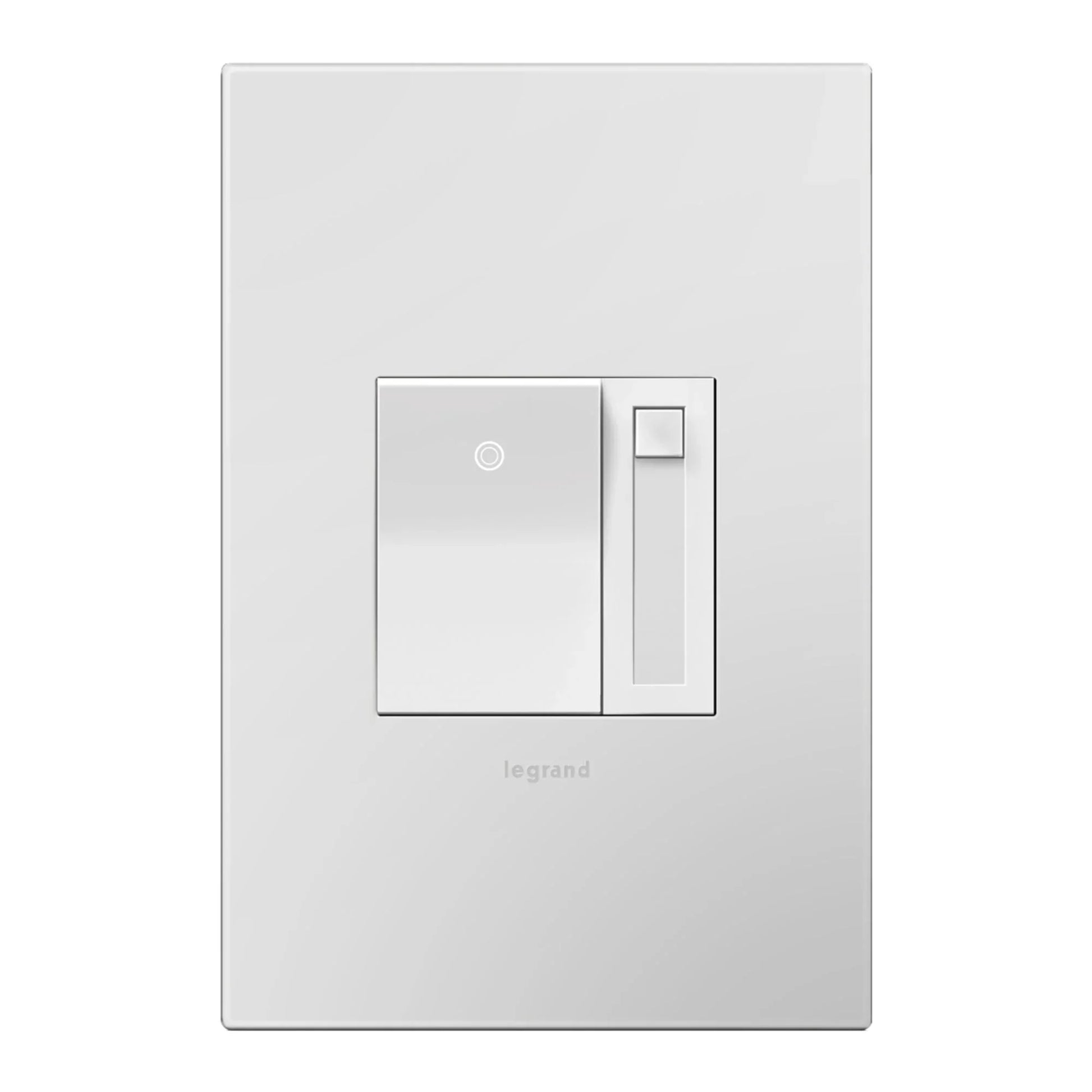 Adorne 0-10V Fluorescent/LED Paddle Dimmer, Single Pole/3-Way, White - Bees Lighting