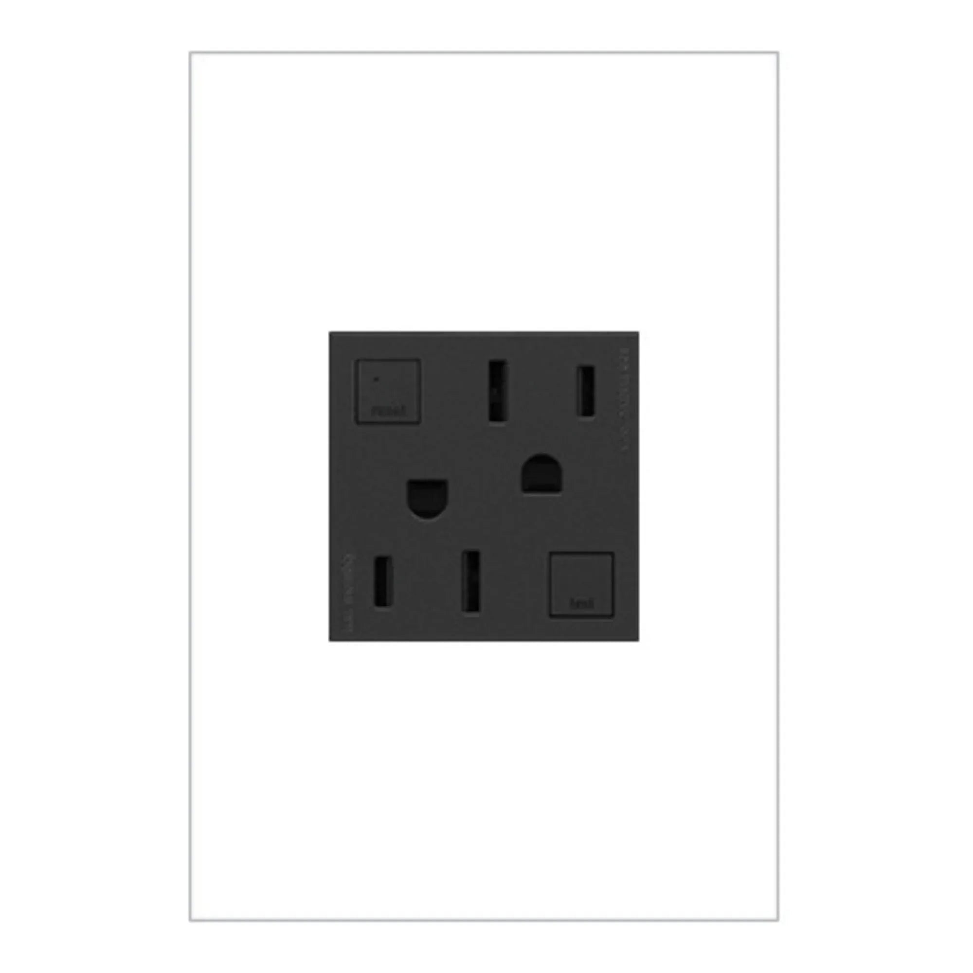 Legrand adorne Tamper-Resistant 15A Duplex Self-Test GFCI Receptacles - Bees Lighting