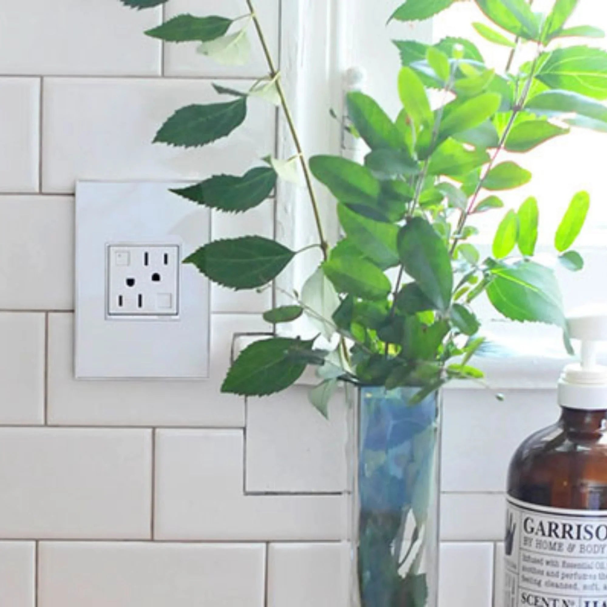 adorne Tamper-Resistant 15A Duplex Self-Test GFCI Receptacle, White - Bees Lighting