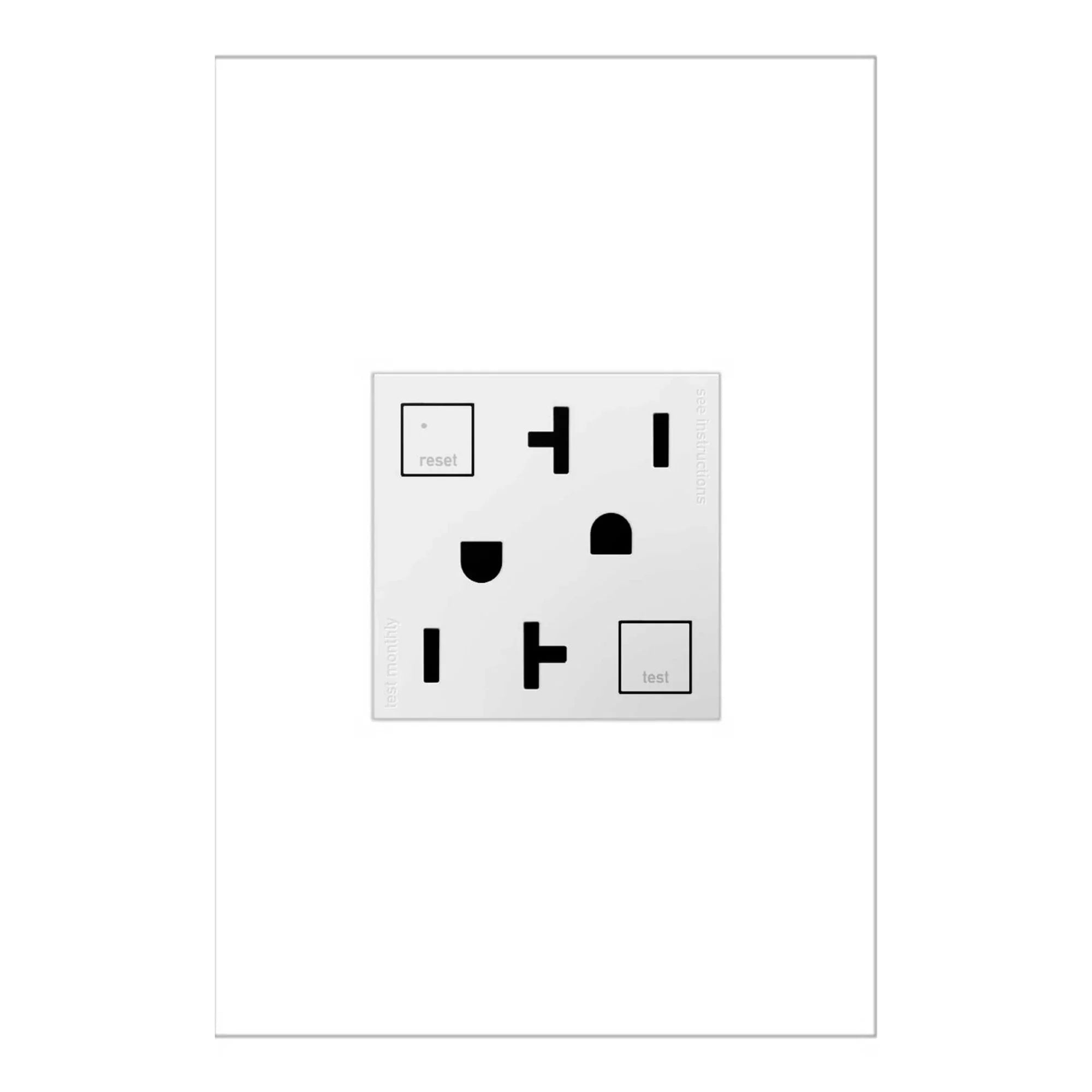 Legrand adorne Tamper-Resistant 20A Duplex Self-Test GFCI Receptacles - Bees Lighting