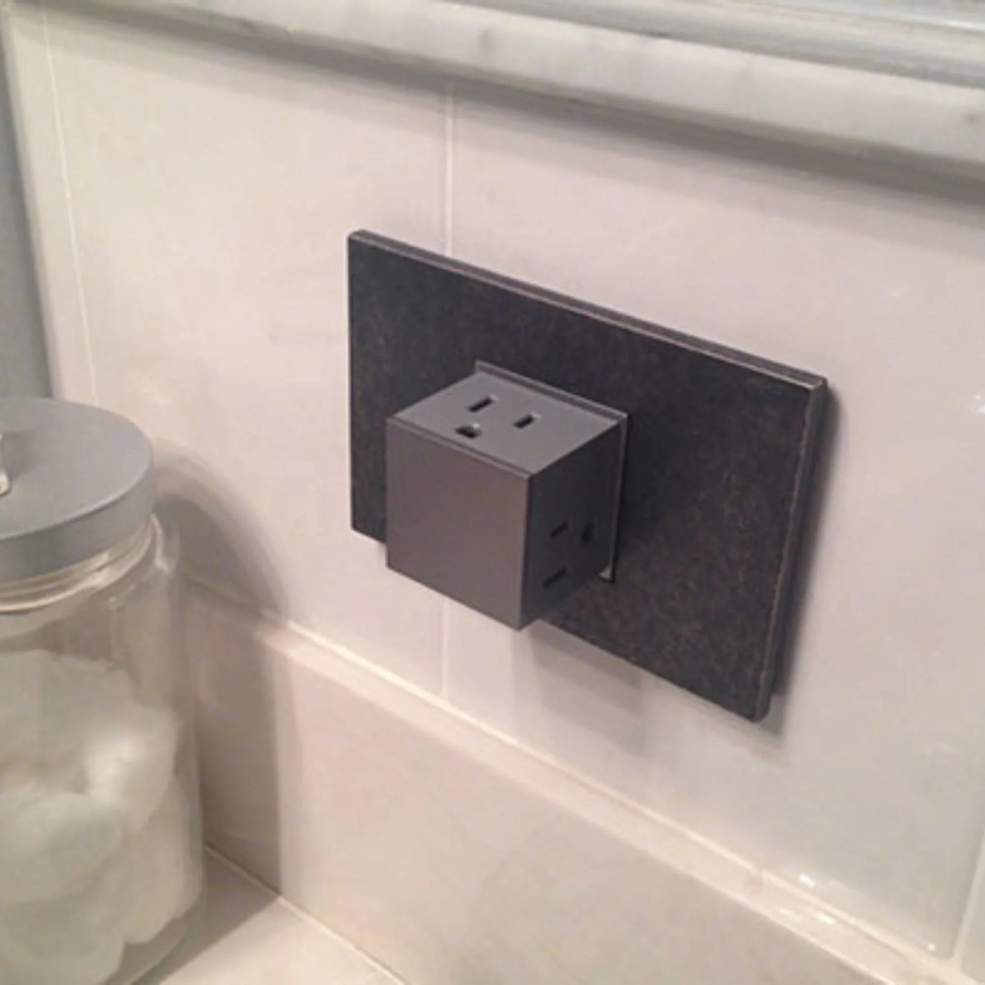 adorne 15A 1-Gang Pop-Out Triple Outlet, Graphite - Bees Lighting