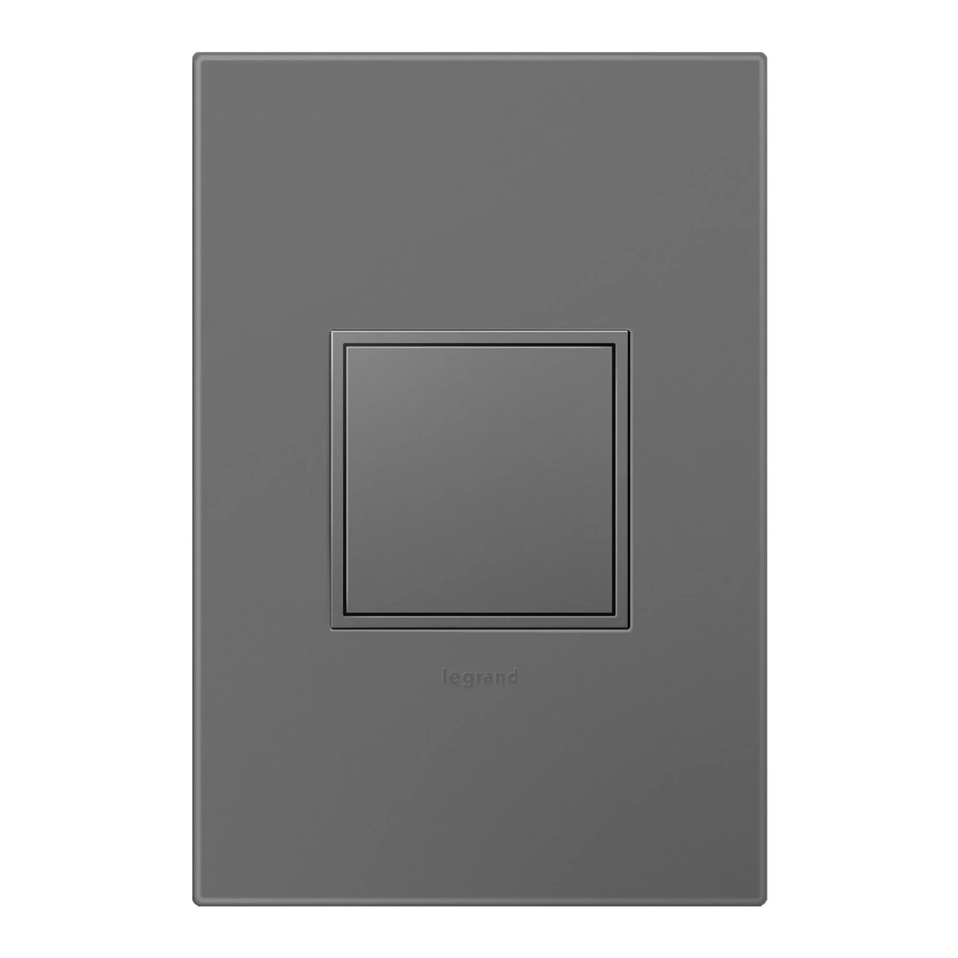 adorne 15A 1-Gang Pop-Out Triple Outlet, Magnesium - Bees Lighting