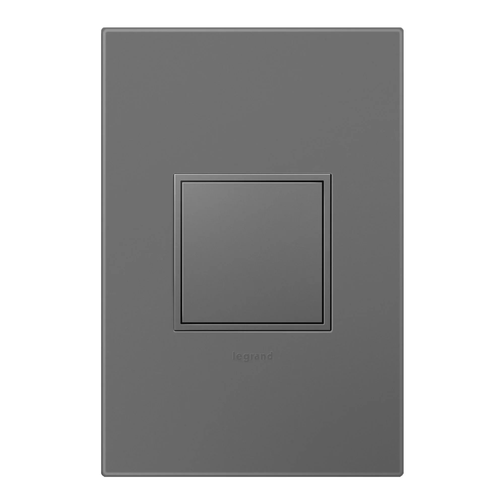 adorne 15A 1-Gang Pop-Out Triple Outlet, Magnesium - Bees Lighting