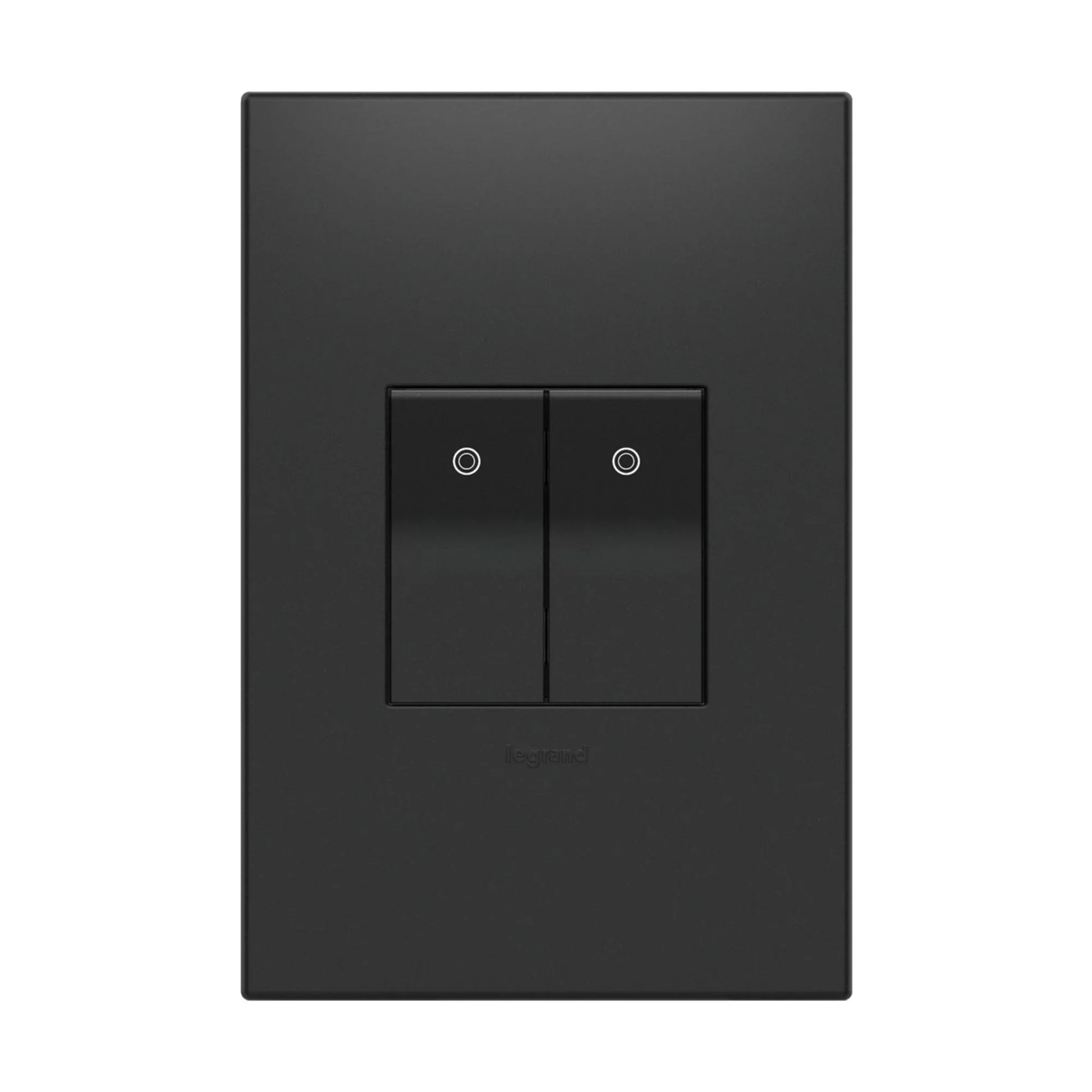 adorne 3-Way Paddle Light Switch, Half-Size, 15A, 120V, Graphite - Bees Lighting