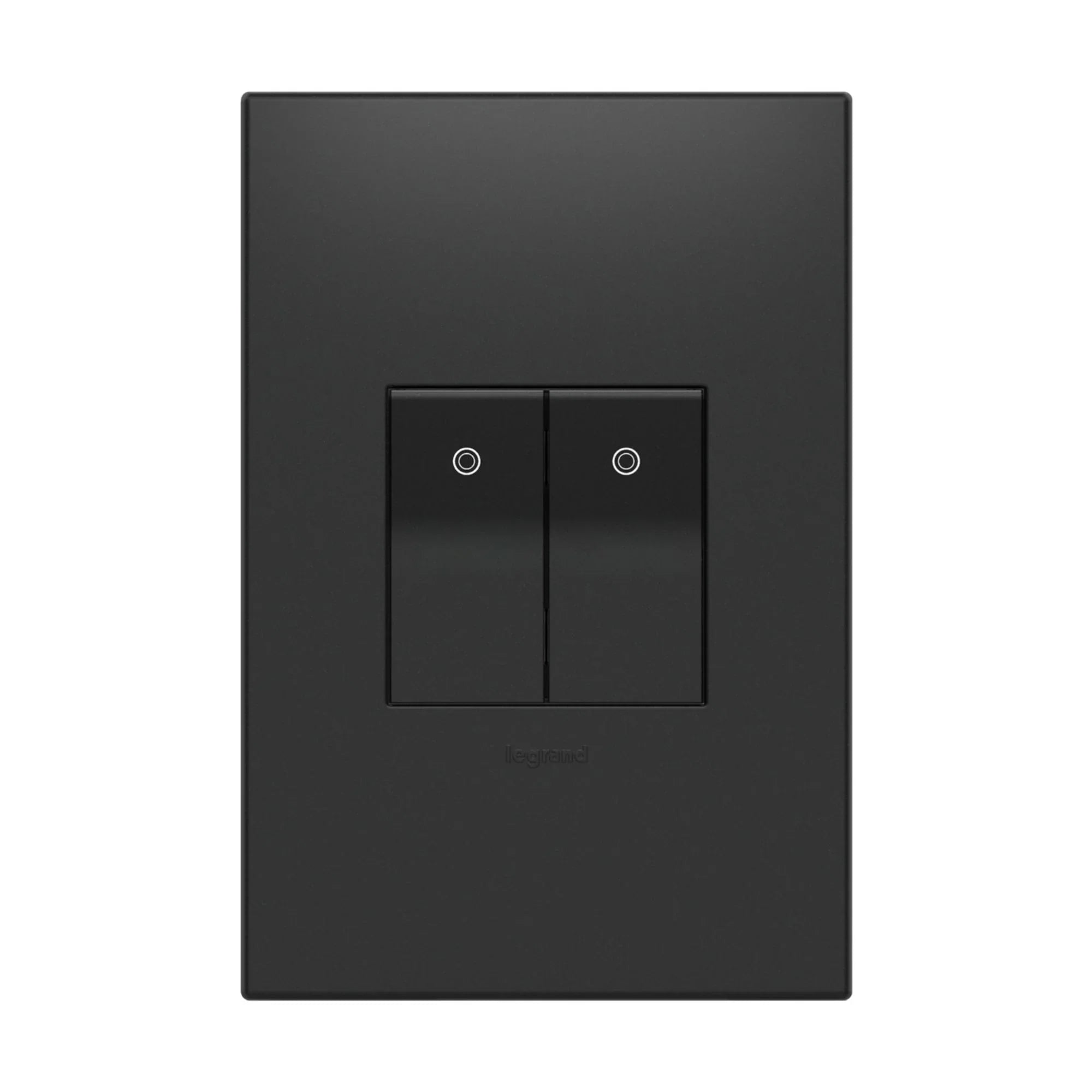adorne 3-Way Paddle Light Switch, Half-Size, 15A, 120V, Graphite - Bees Lighting