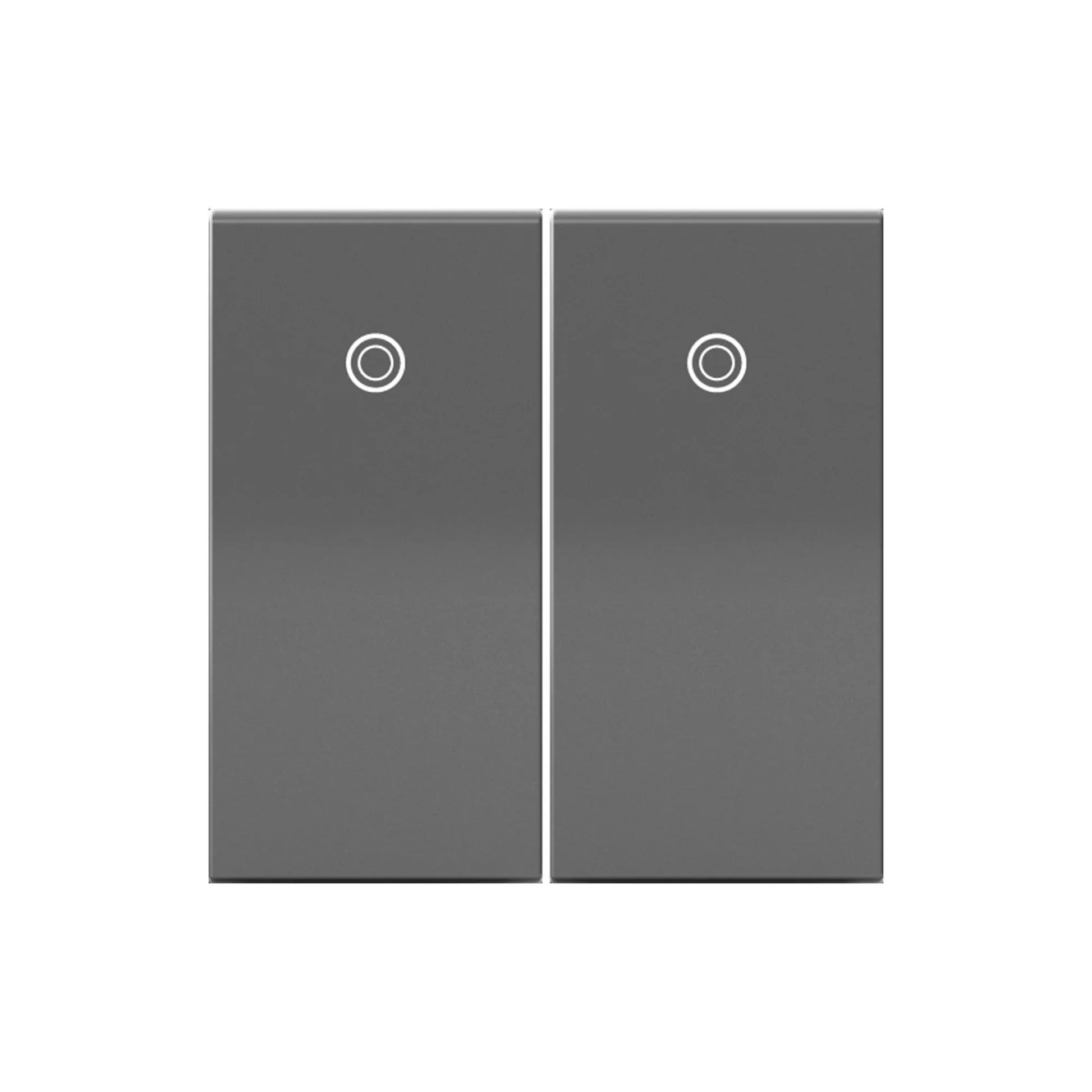 adorne 3-Way Paddle Light Switch, Half-Size, 15A, 120V, Magnesium - Bees Lighting