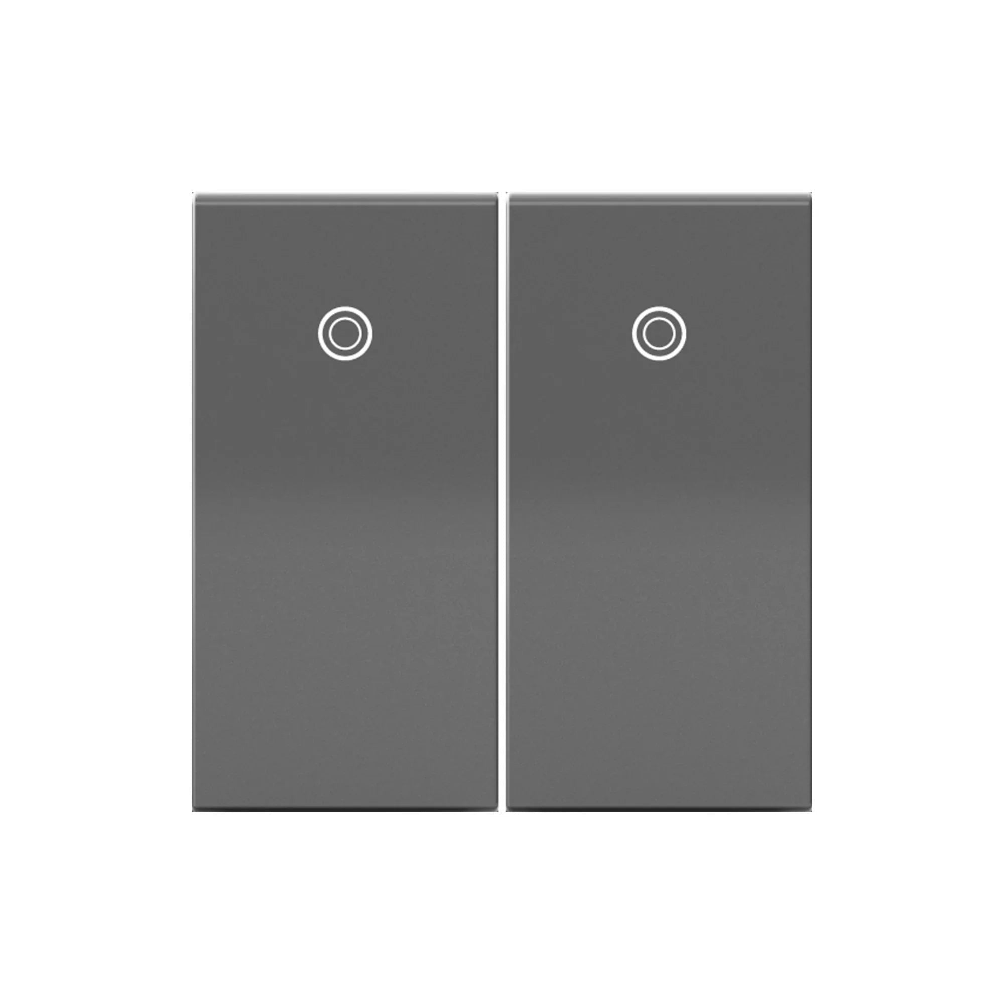 adorne 3-Way Paddle Light Switch, Half-Size, 15A, 120V, Magnesium - Bees Lighting