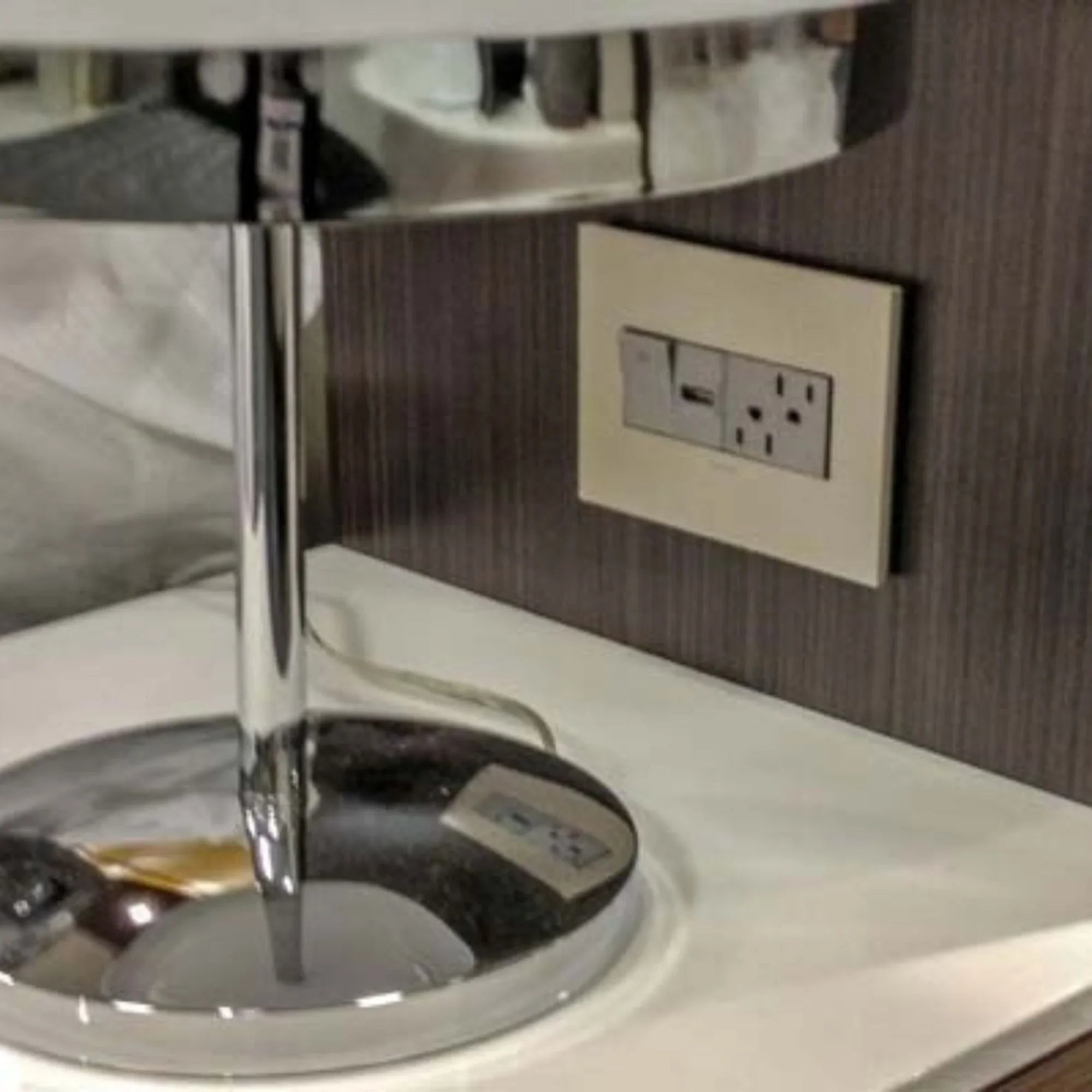 adorne 3-Way Paddle Light Switch, Half-Size, 15A, 120V, Magnesium - Bees Lighting