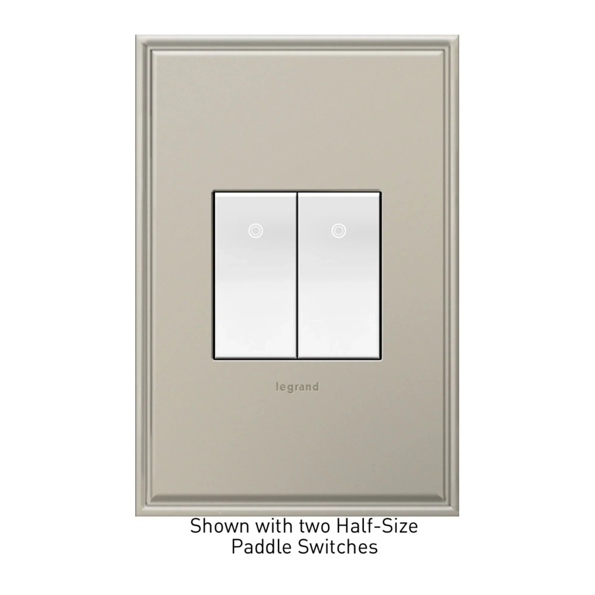 adorne 3-Way Paddle Light Switch, Half-Size, 15A, 120V, White - Bees Lighting