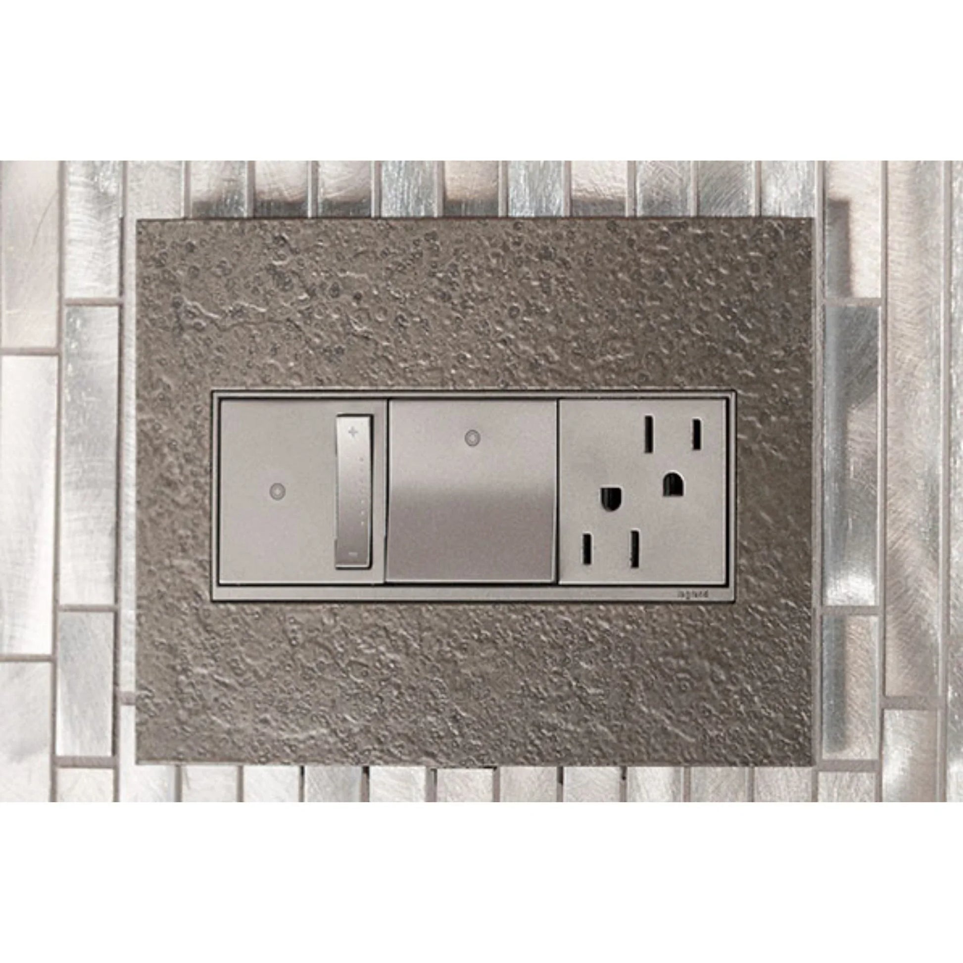 adorne 15-Amp Paddle Switch, Single Pole/3-Way, 120V, Magnesium - Bees Lighting