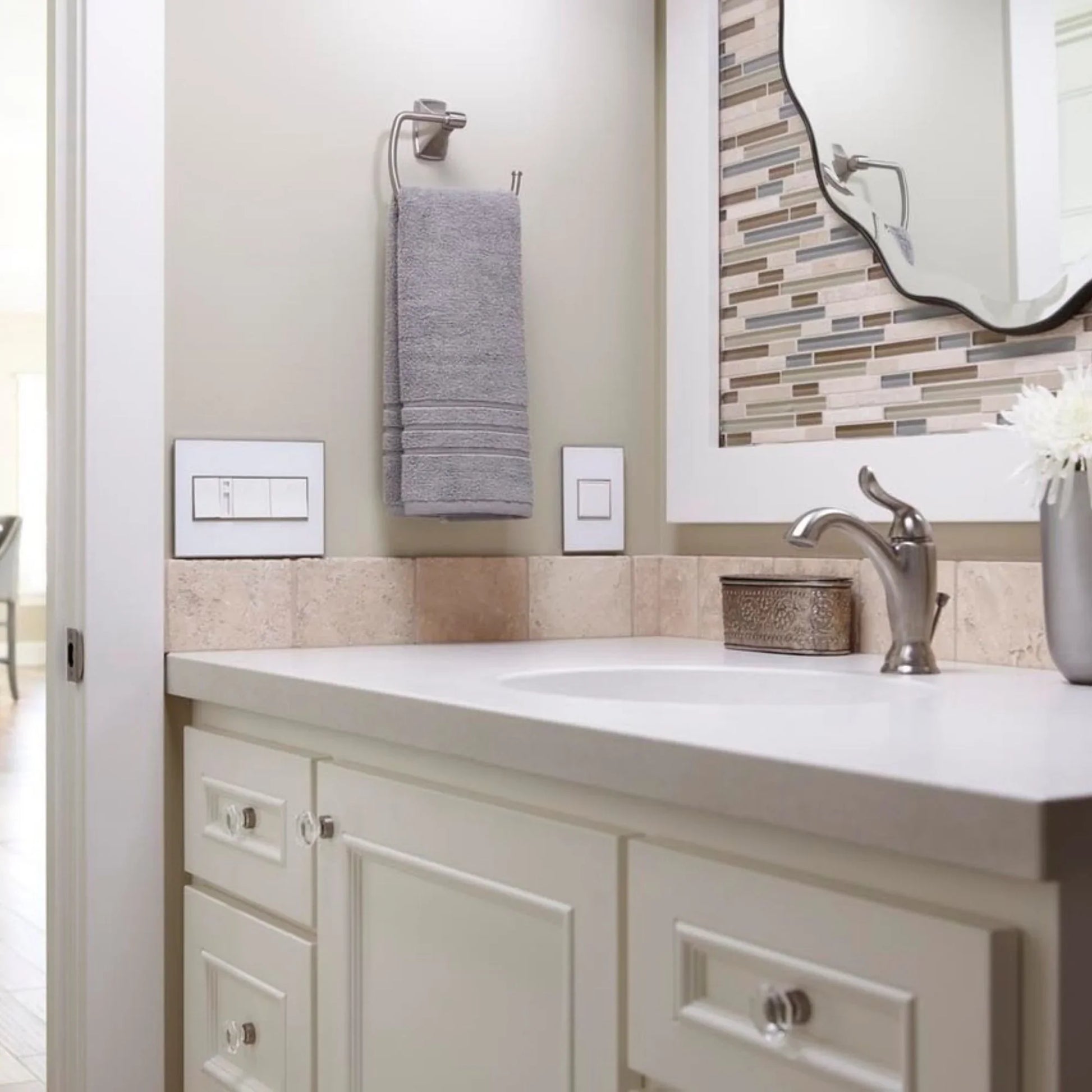 adorne 15-Amp Paddle Switch, Single Pole/3-Way, 120V, White - Bees Lighting