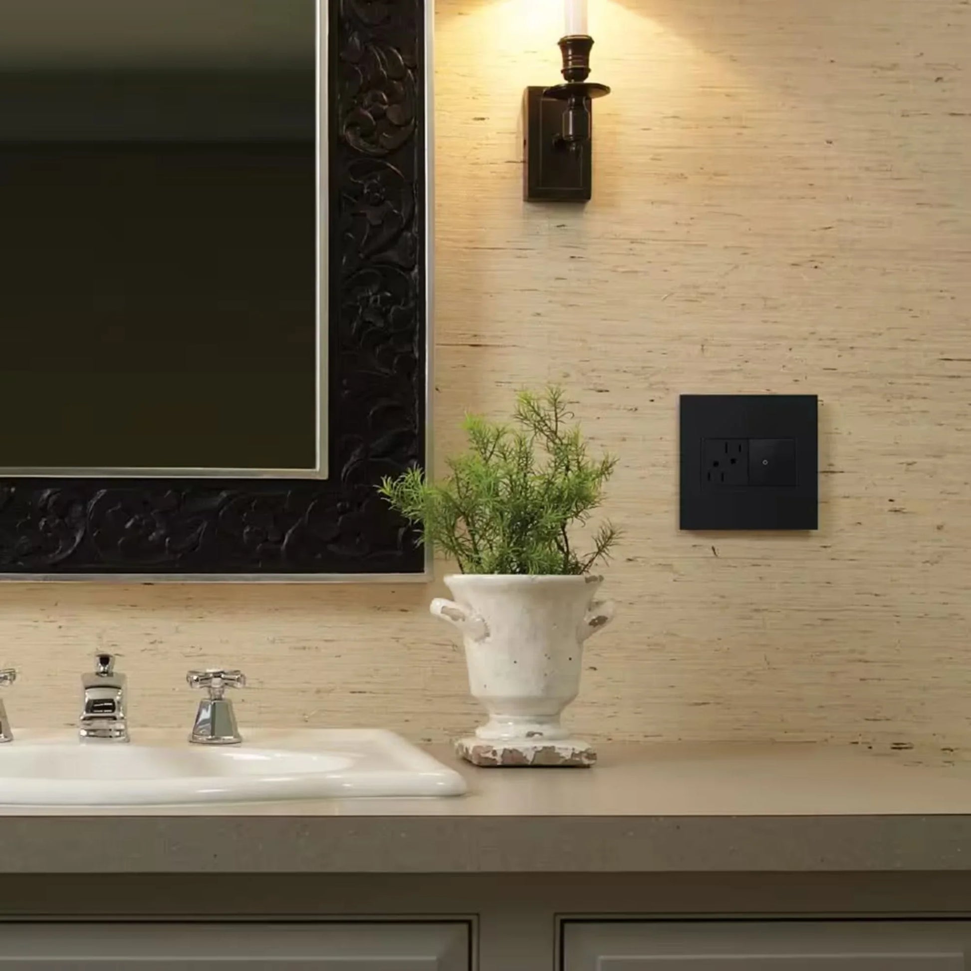 adorne 15-Amp sofTap Switch, Single Pole/3-Way, 120V, Graphite - Bees Lighting