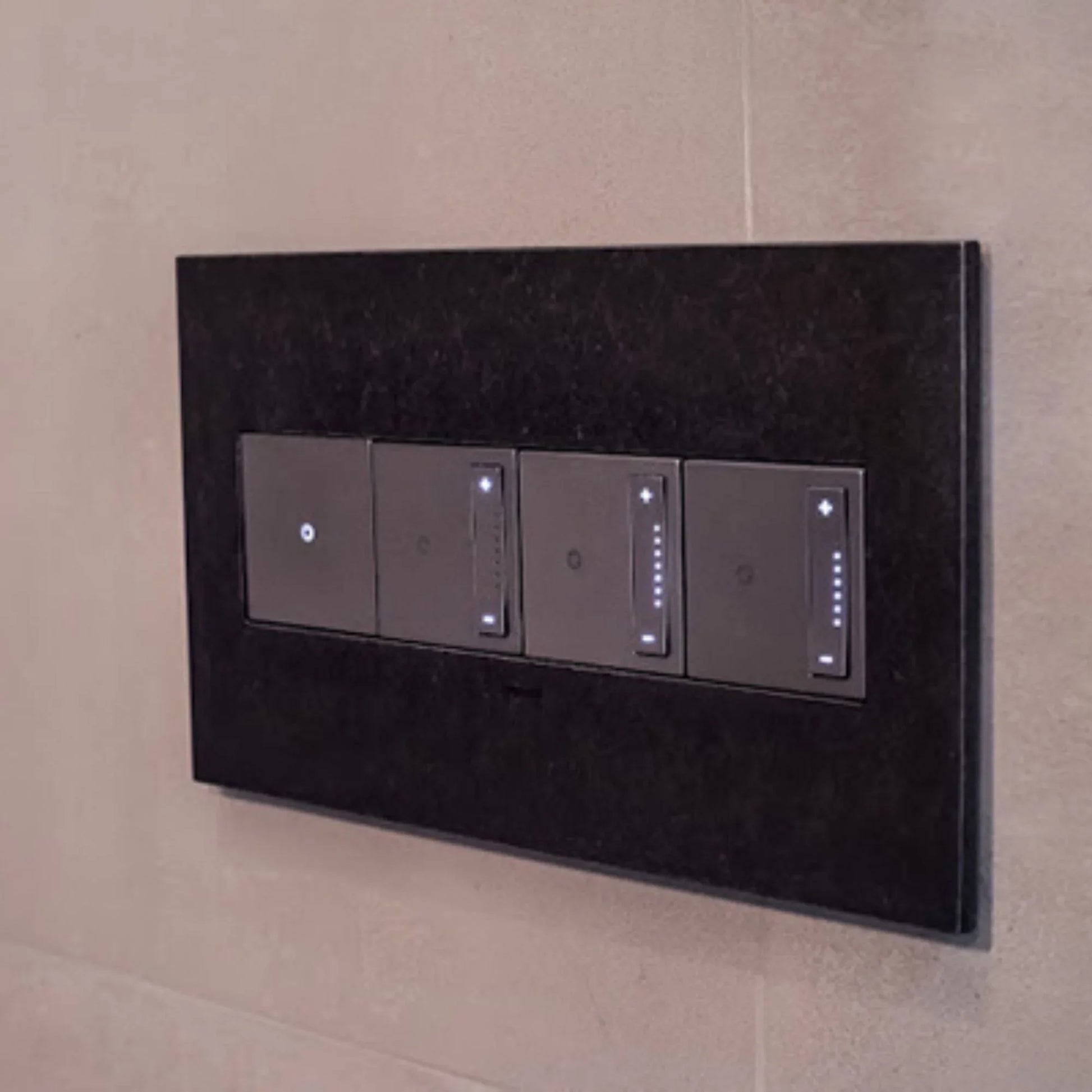 adorne 15-Amp sofTap Switch, Single Pole/3-Way, 120V, Magnesium - Bees Lighting