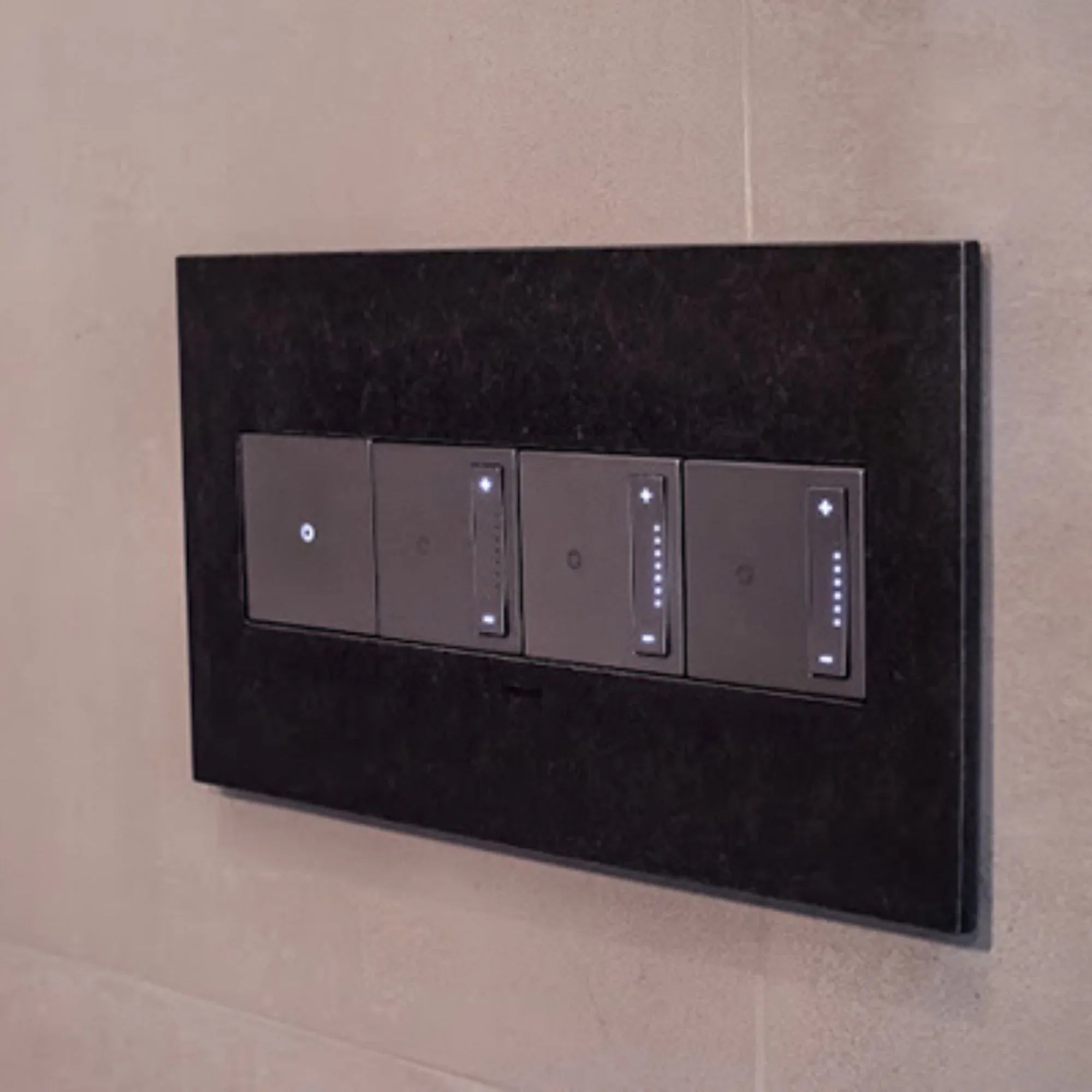 adorne 15-Amp sofTap Switch, Single Pole/3-Way, 120V, Magnesium - Bees Lighting