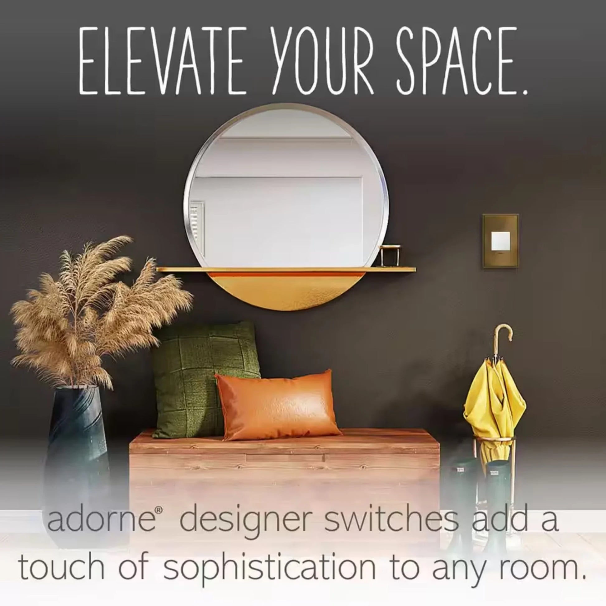 adorne 15-Amp sofTap Switch, Single Pole/3-Way, 120V, White - Bees Lighting