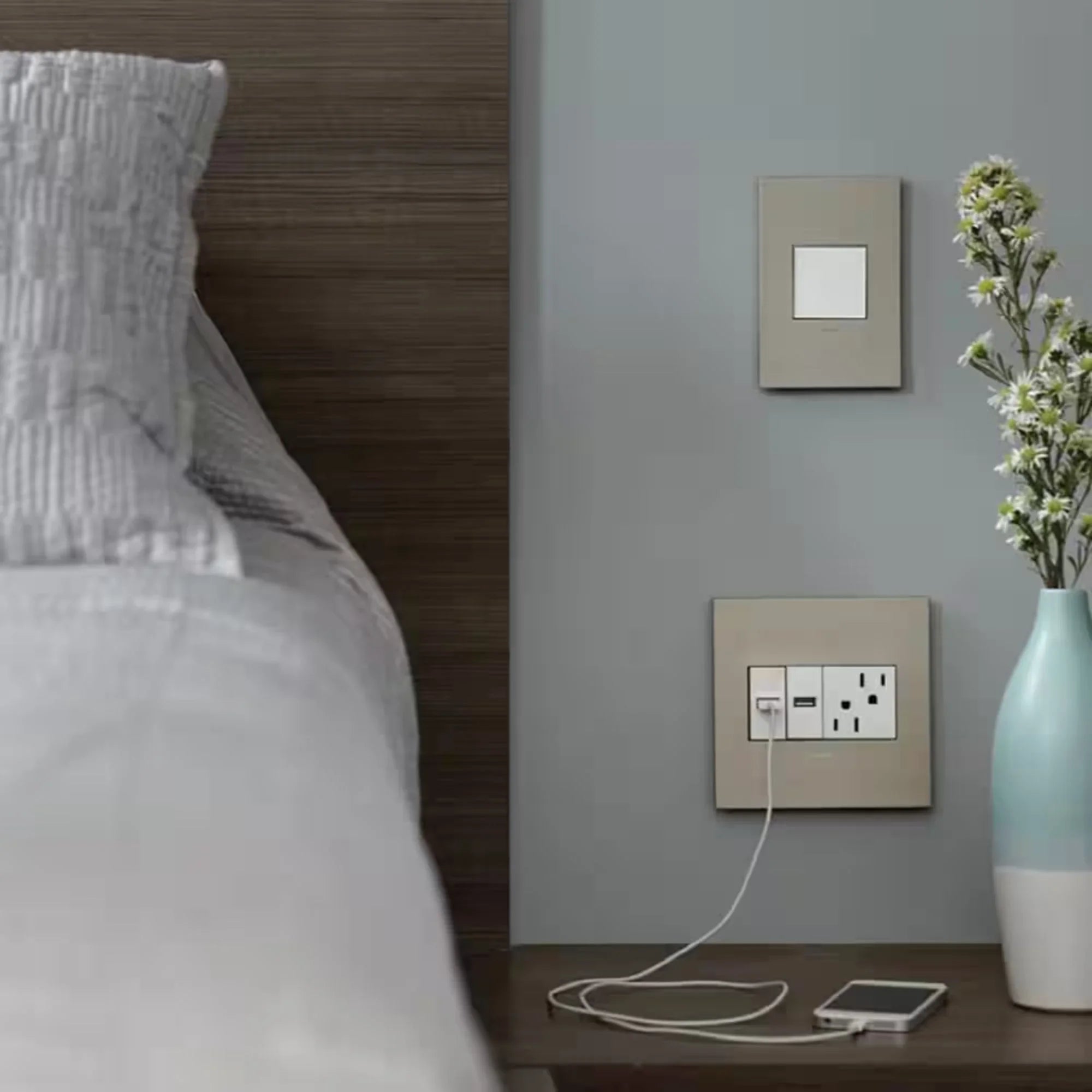 adorne 15-Amp sofTap Switch, Single Pole/3-Way, 120V, White - Bees Lighting