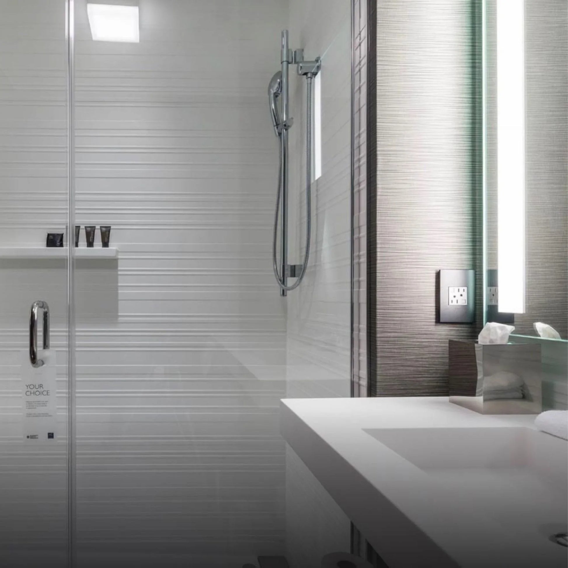 adorne 1-Gang Screwless Wall Plate, Magnesium - Bees Lighting