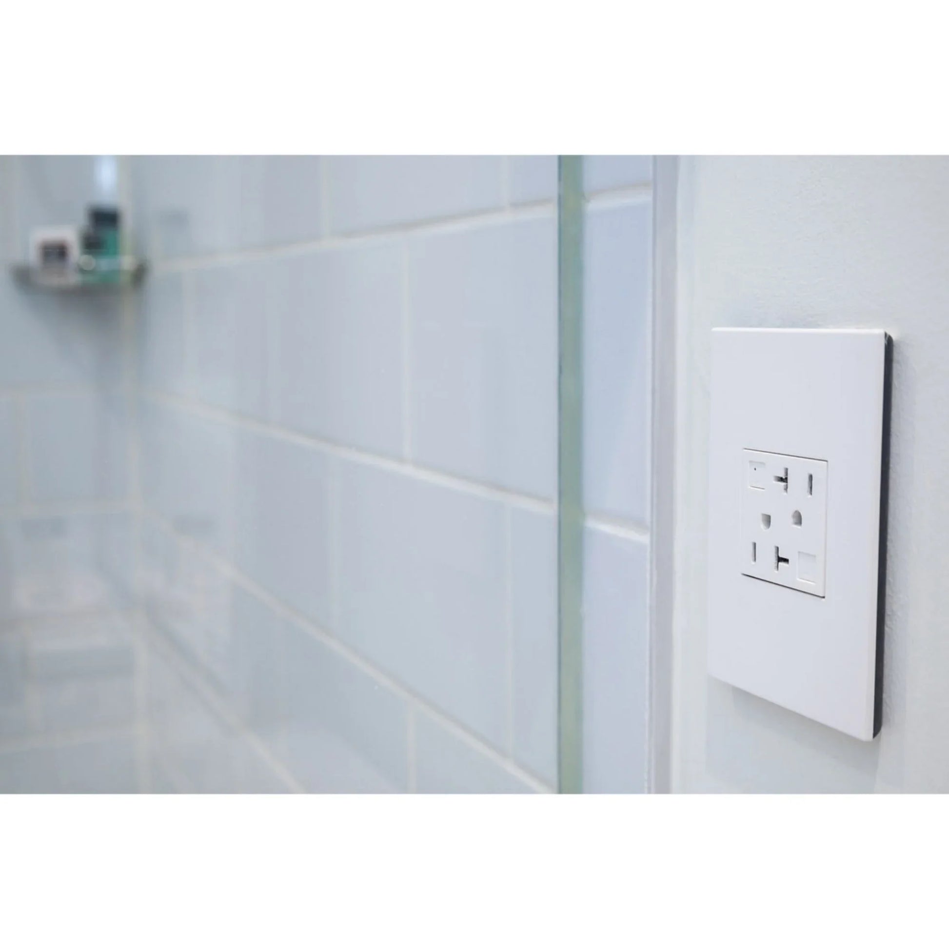 adorne 1-Gang Screwless Wall Plate, Glossy White - Bees Lighting