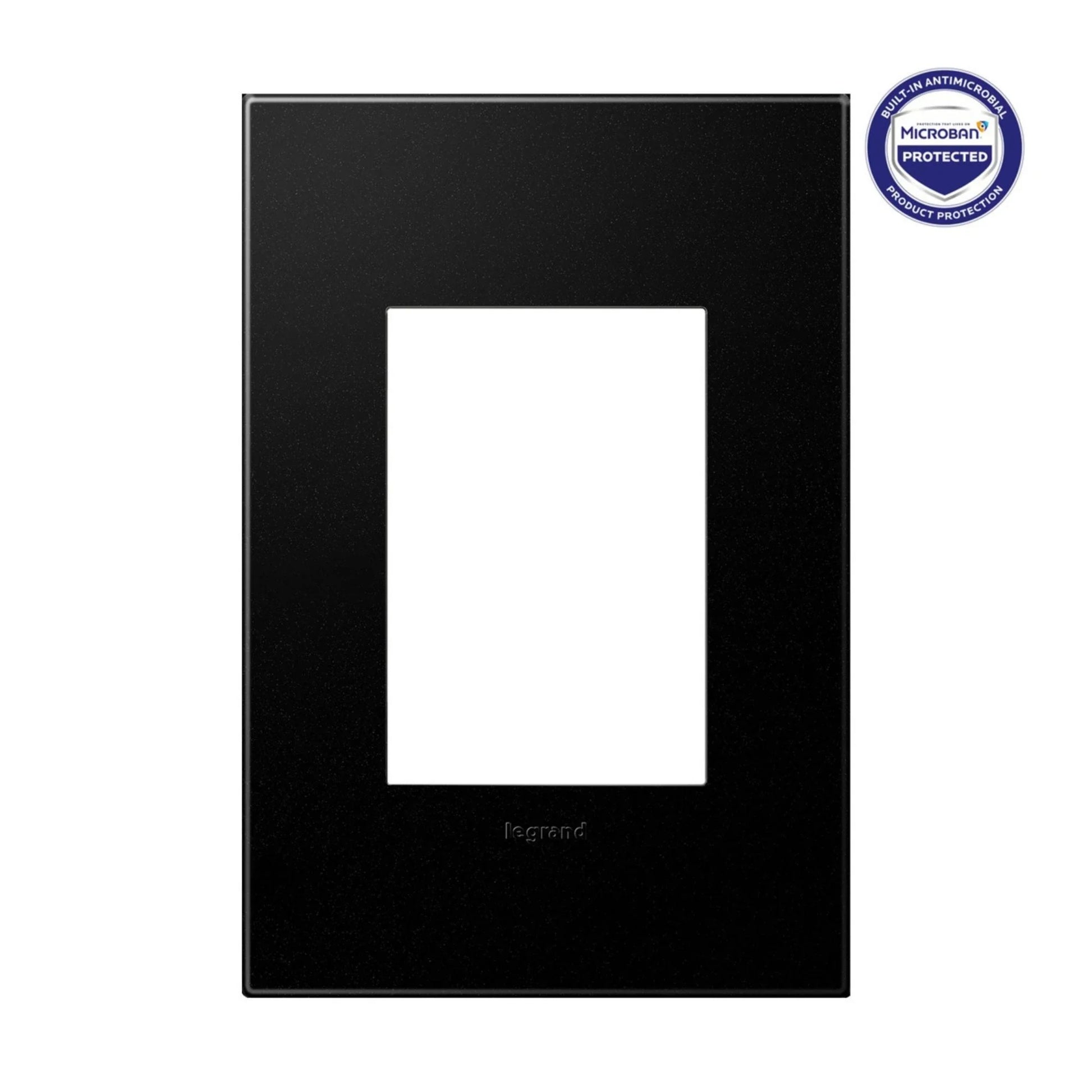 adorne 1-Gang-Plus Screwless wall Plate, Graphite - Bees Lighting