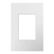 Legrand adorne Gloss White-on-White Screwless Wall Plate with Microban - Bees Lighting