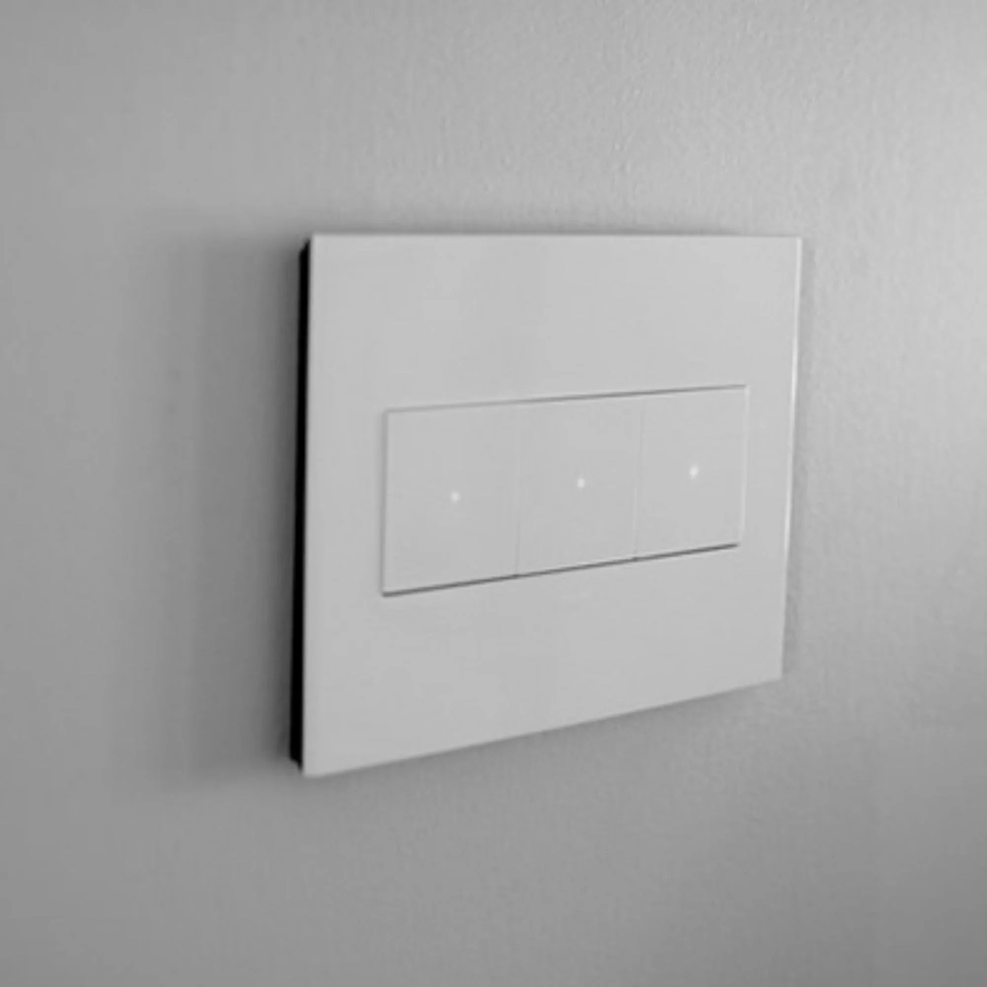 adorne 3-Gang Screwless Wall Plate, Glossy White - Bees Lighting