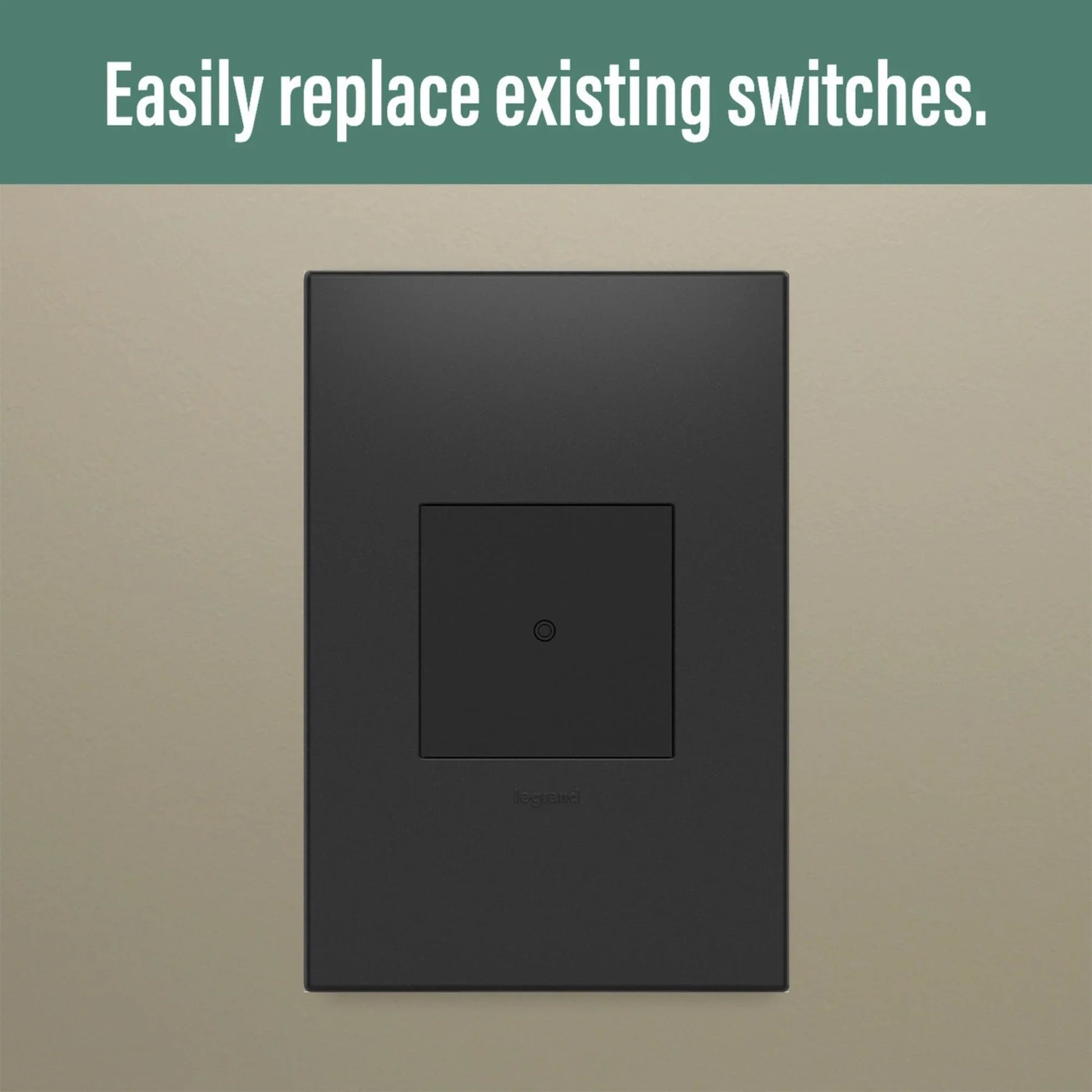 adorne Smart Switch With Netatmo, 15A, Graphite - Bees Lighting